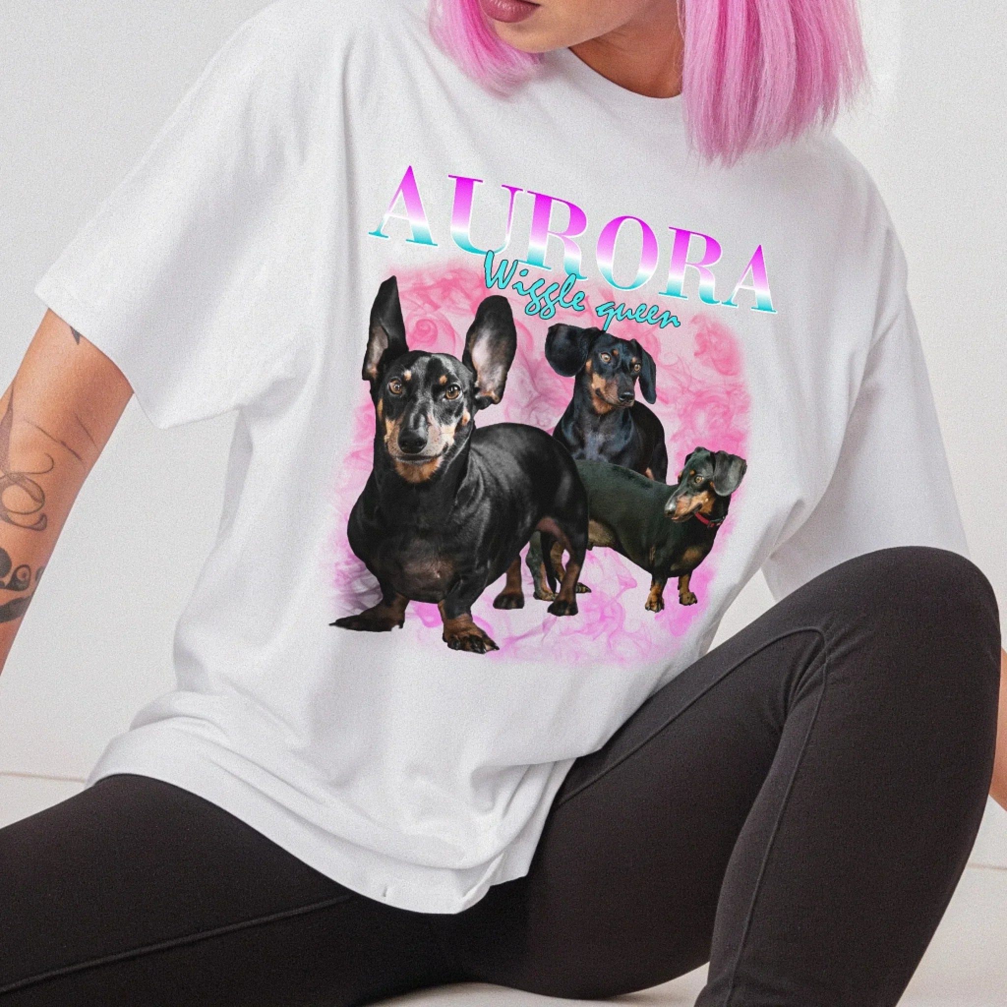 Custom Vintage Style Pet T-Shirt