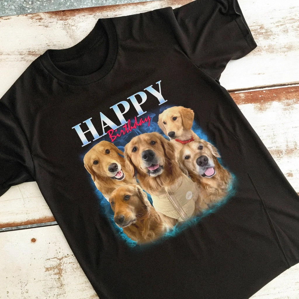 Custom Vintage Style Pet T-Shirt