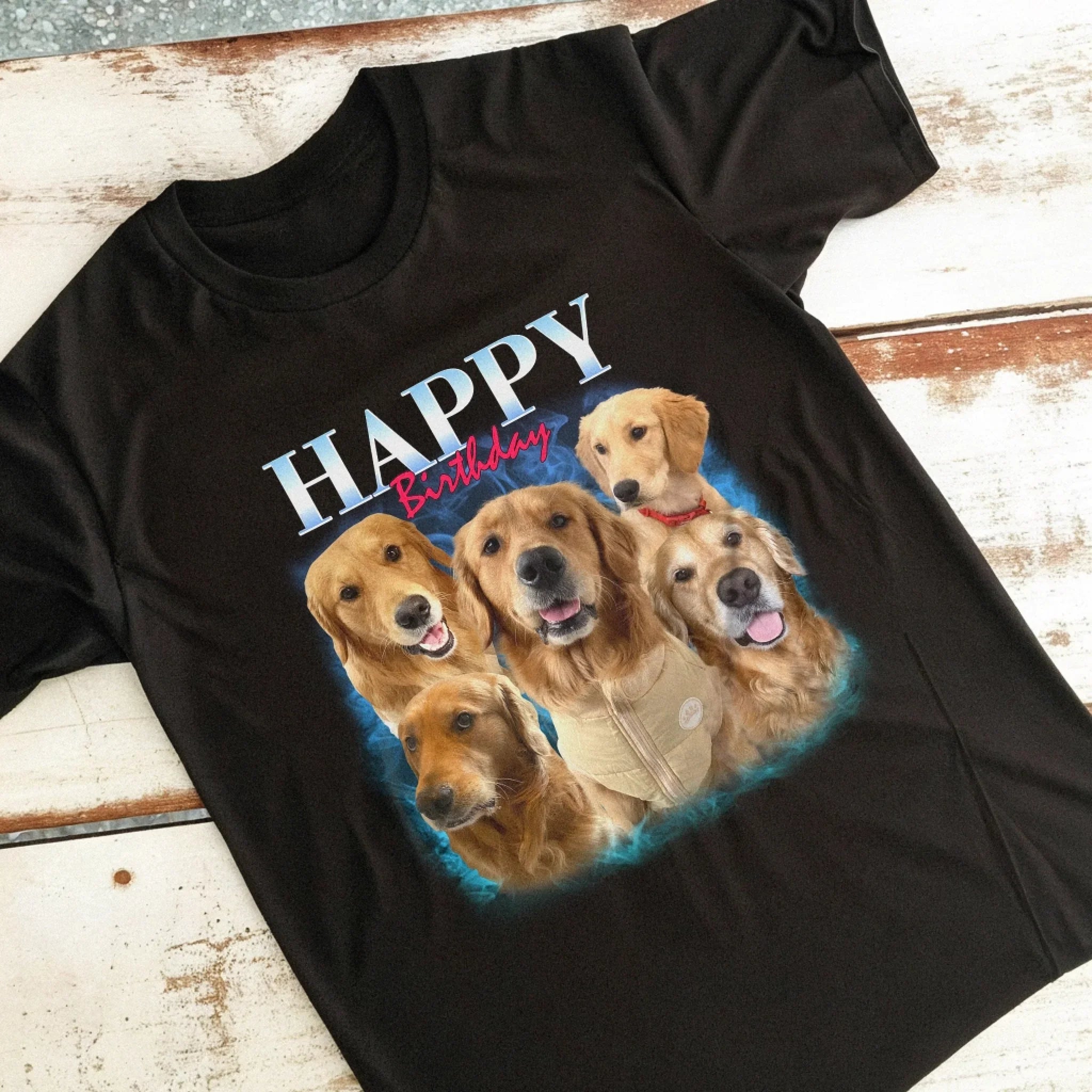 Custom Vintage Style Pet T-Shirt