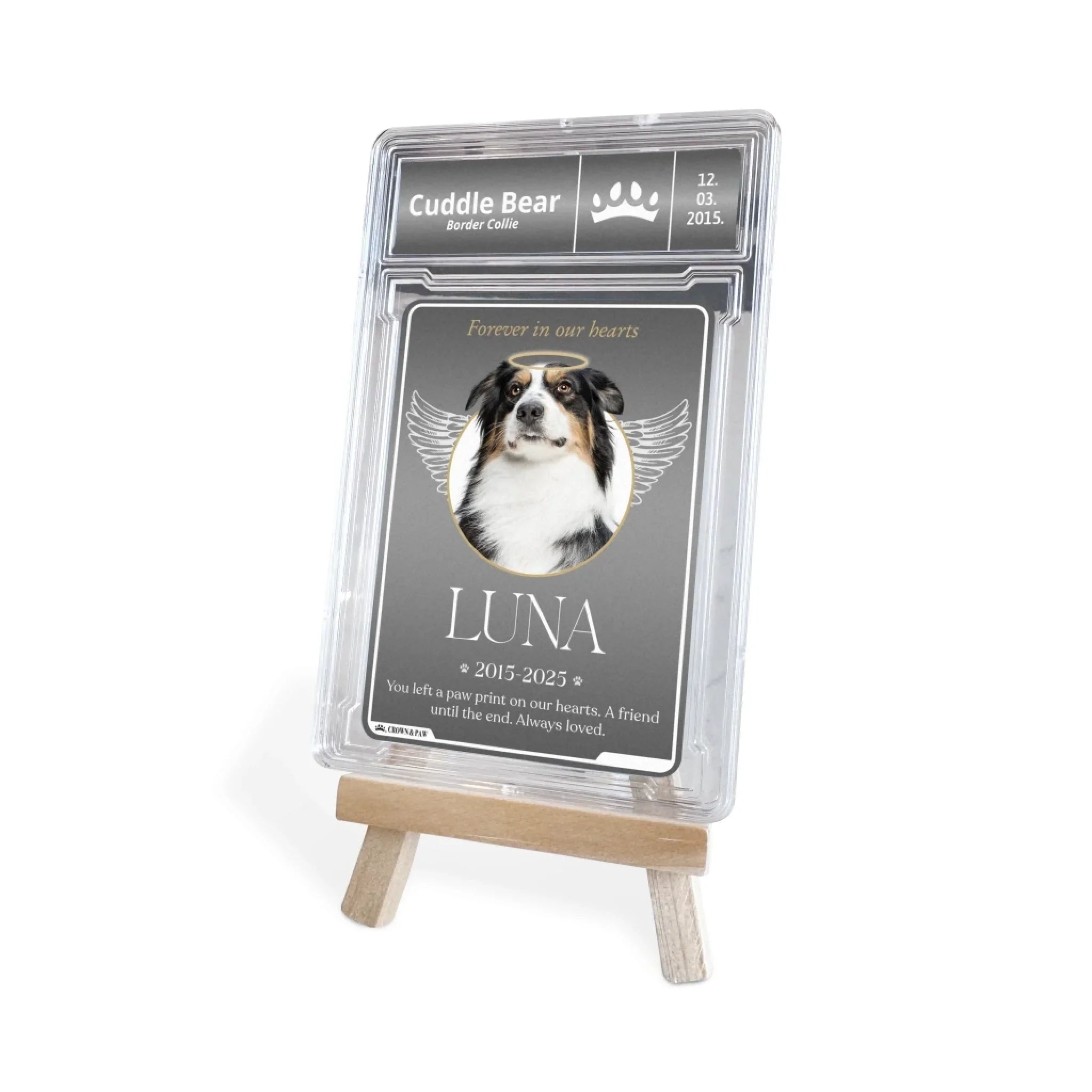 Personalized Metal Pet Memorial Card