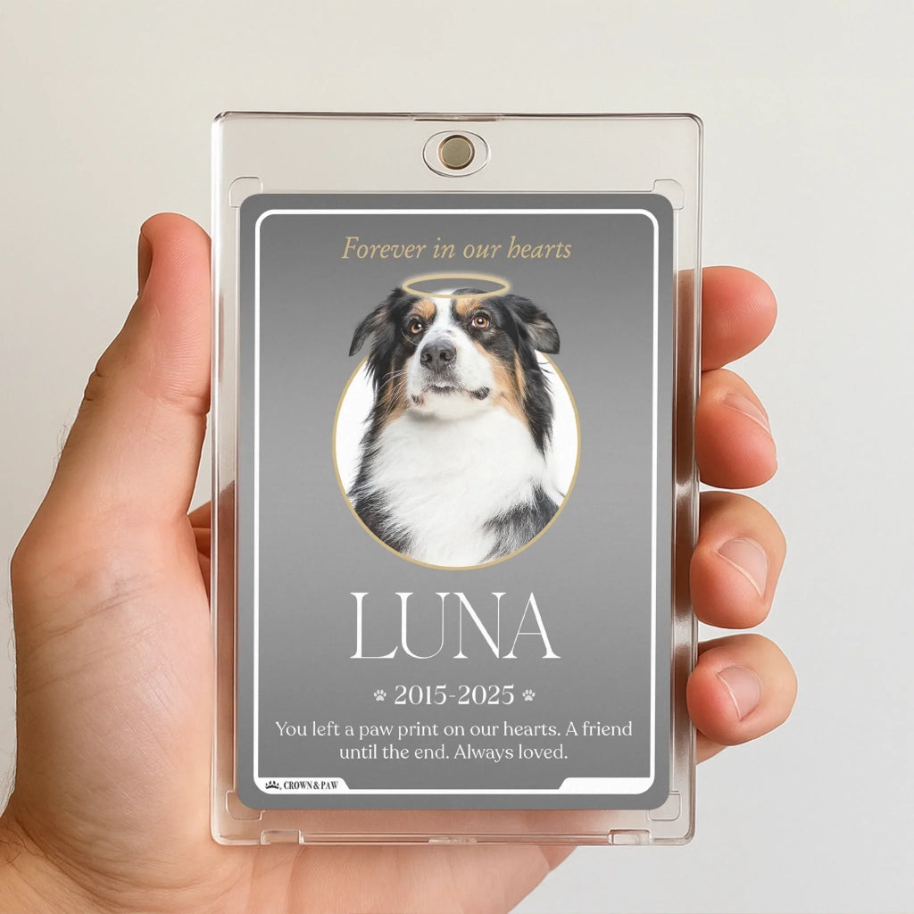 Personalized Metal Pet Memorial Card