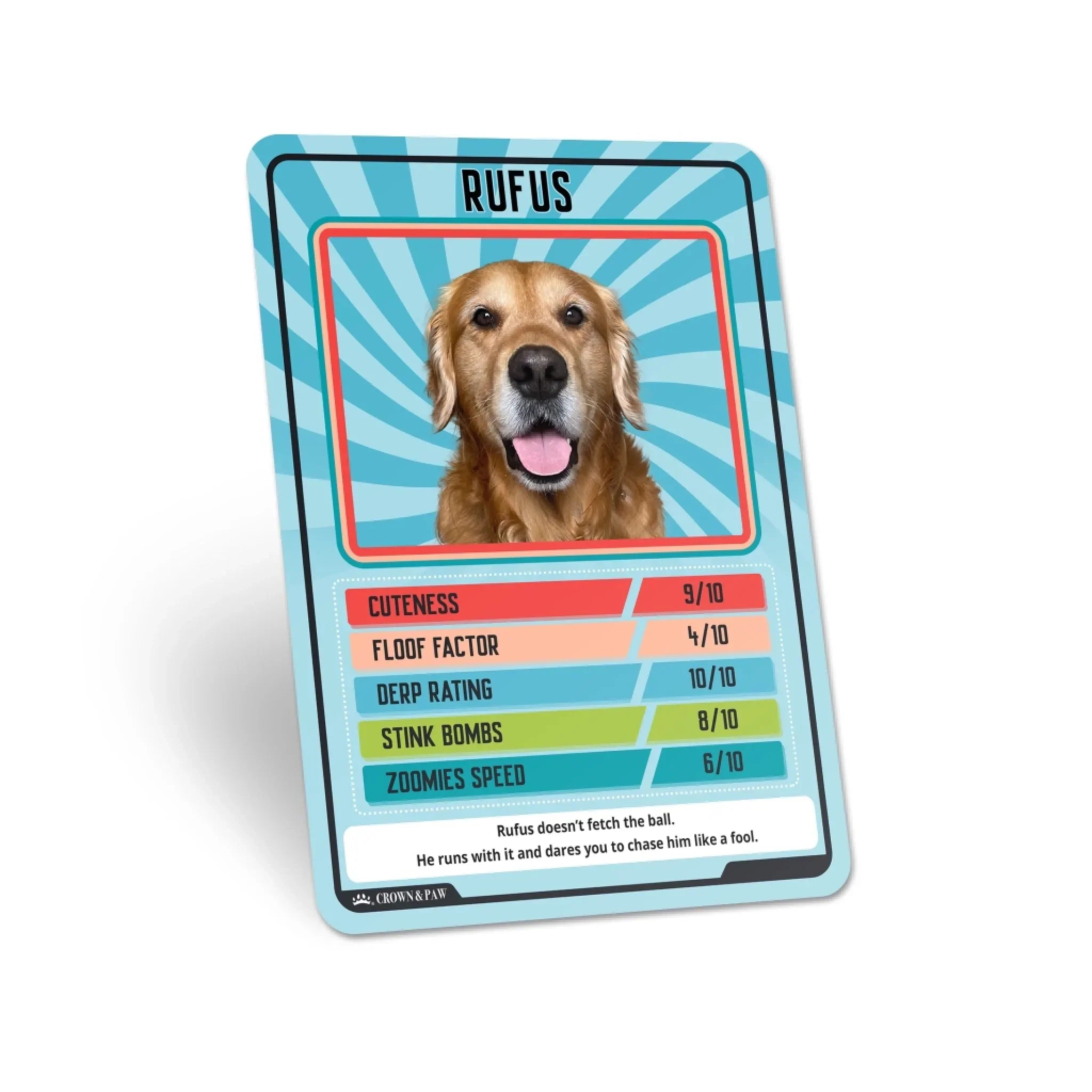 Personalized Pet Trumps Metal Card