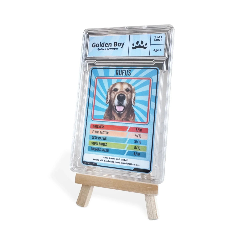 Personalized Pet Trumps Metal Card
