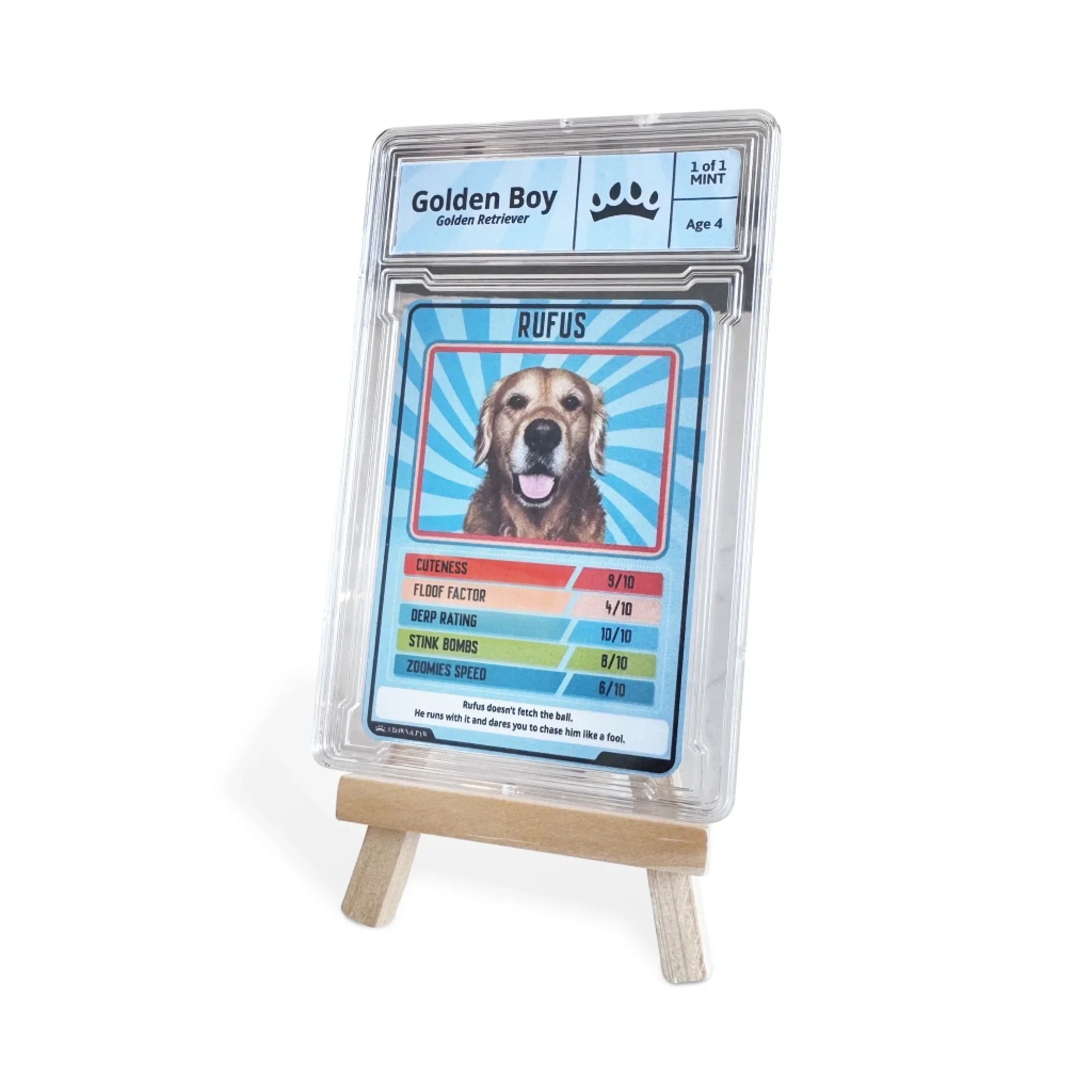 Personalized Pet Trumps Metal Card