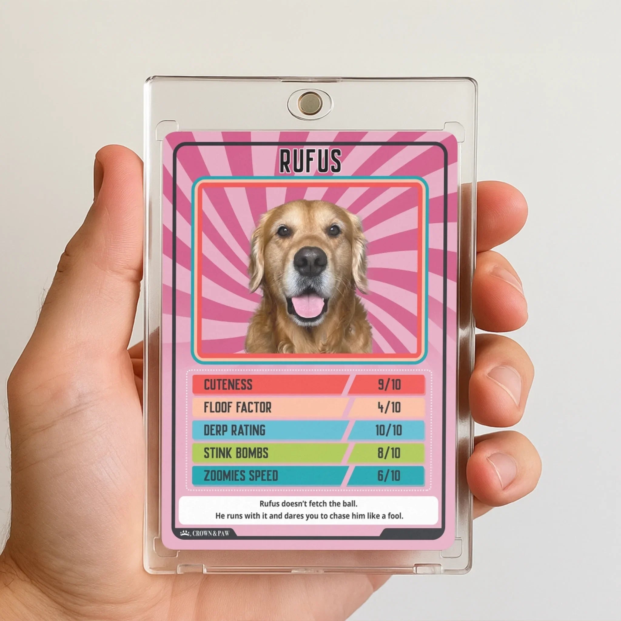Personalized Pet Trumps Metal Card