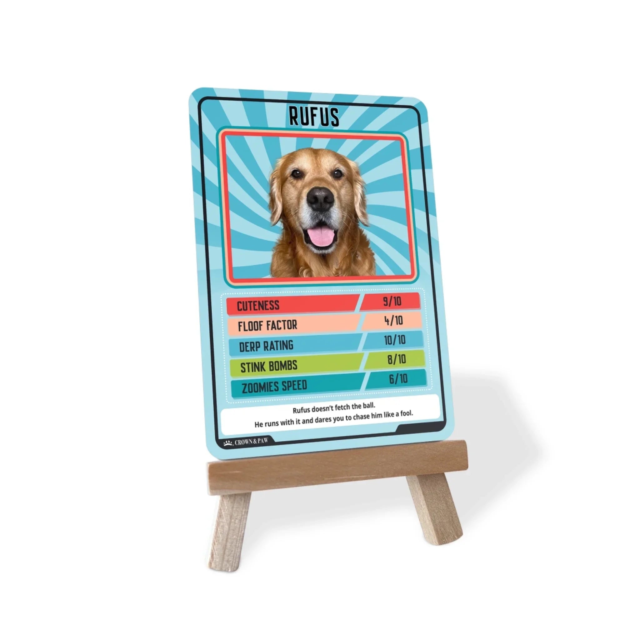 Personalized Pet Trumps Metal Card