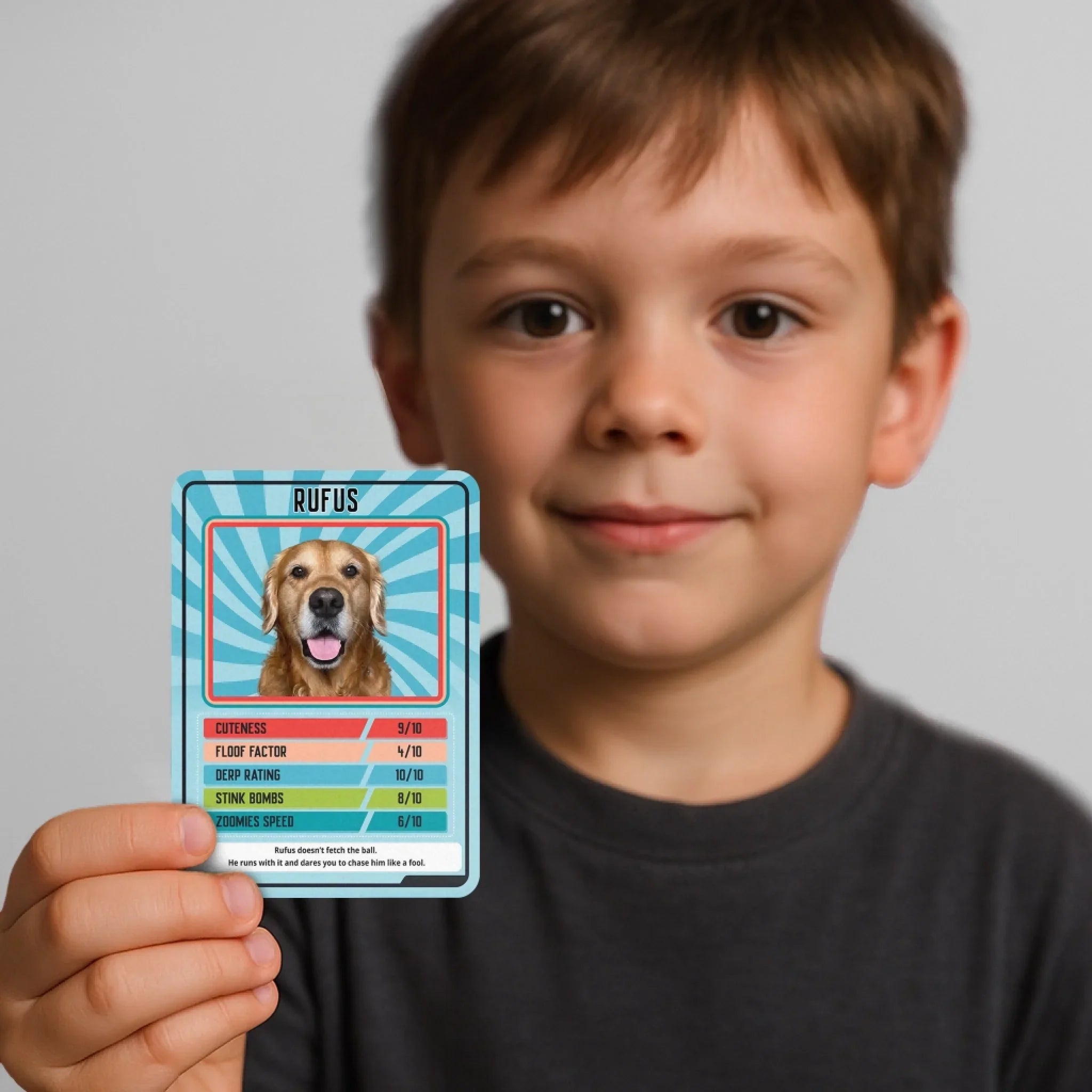 Personalized Pet Trumps Metal Card