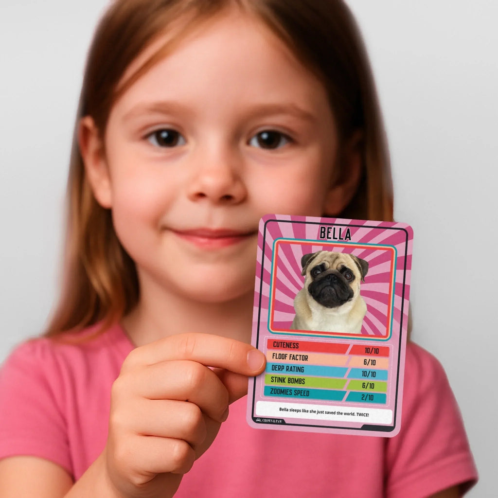 Personalized Pet Trumps Metal Card