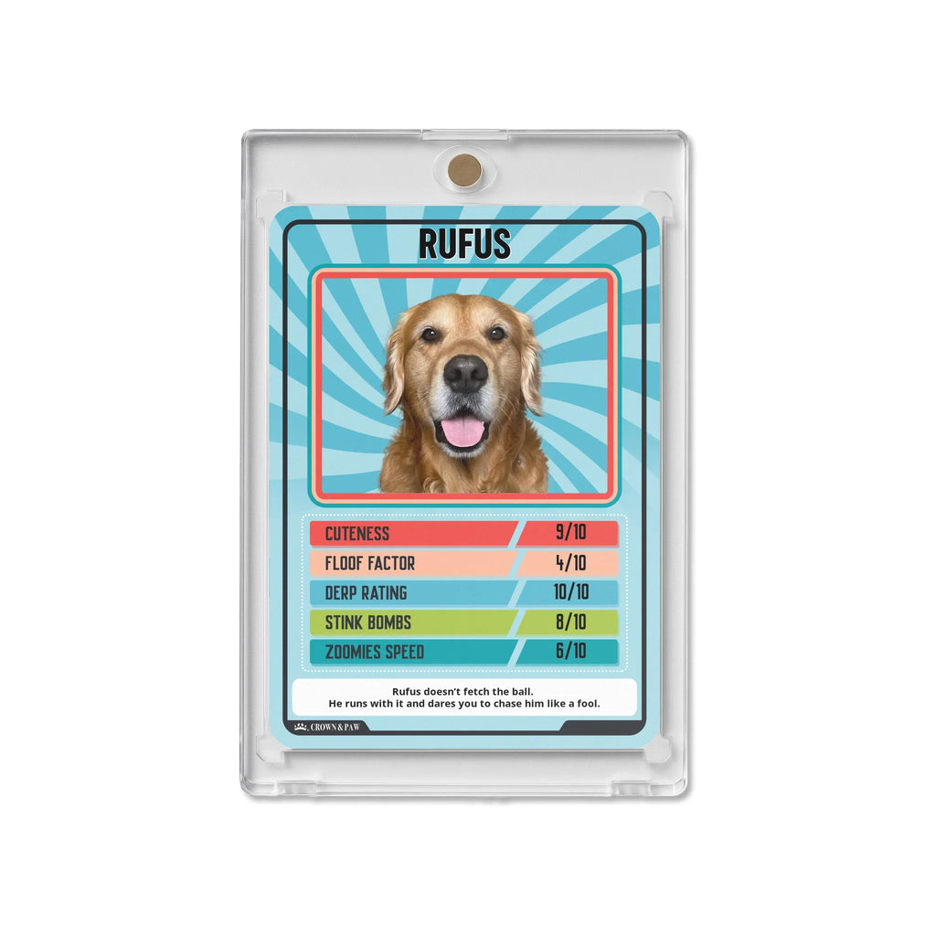 Personalized Pet Trumps Metal Card