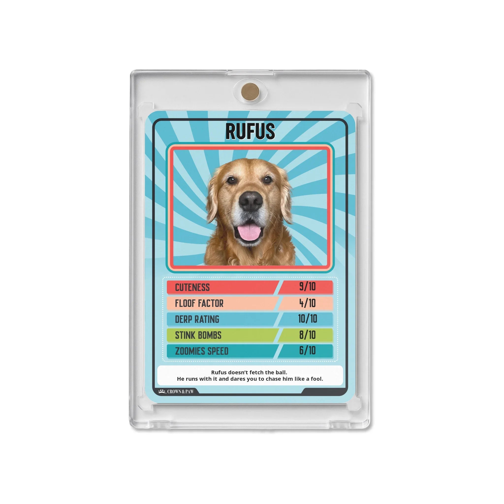 Personalized Pet Trumps Metal Card