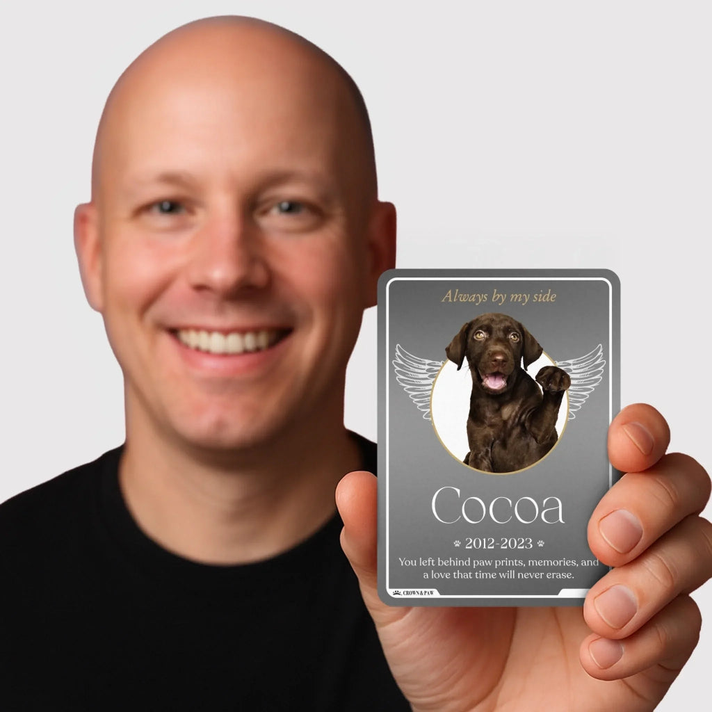 Personalized Metal Pet Memorial Card