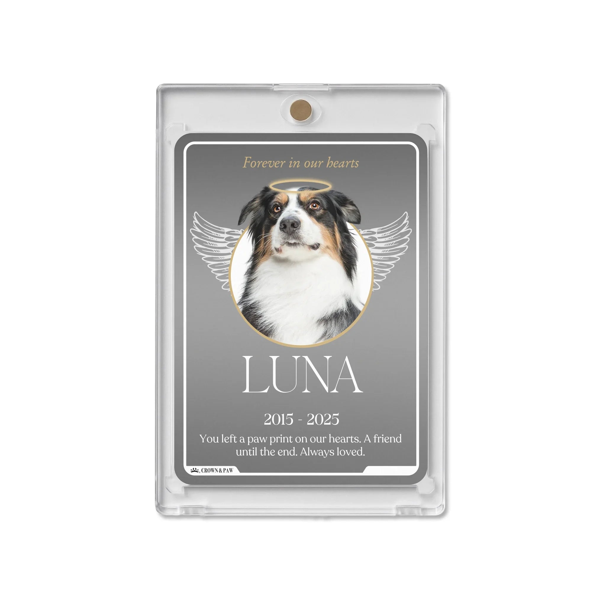 Personalized Metal Pet Memorial Card