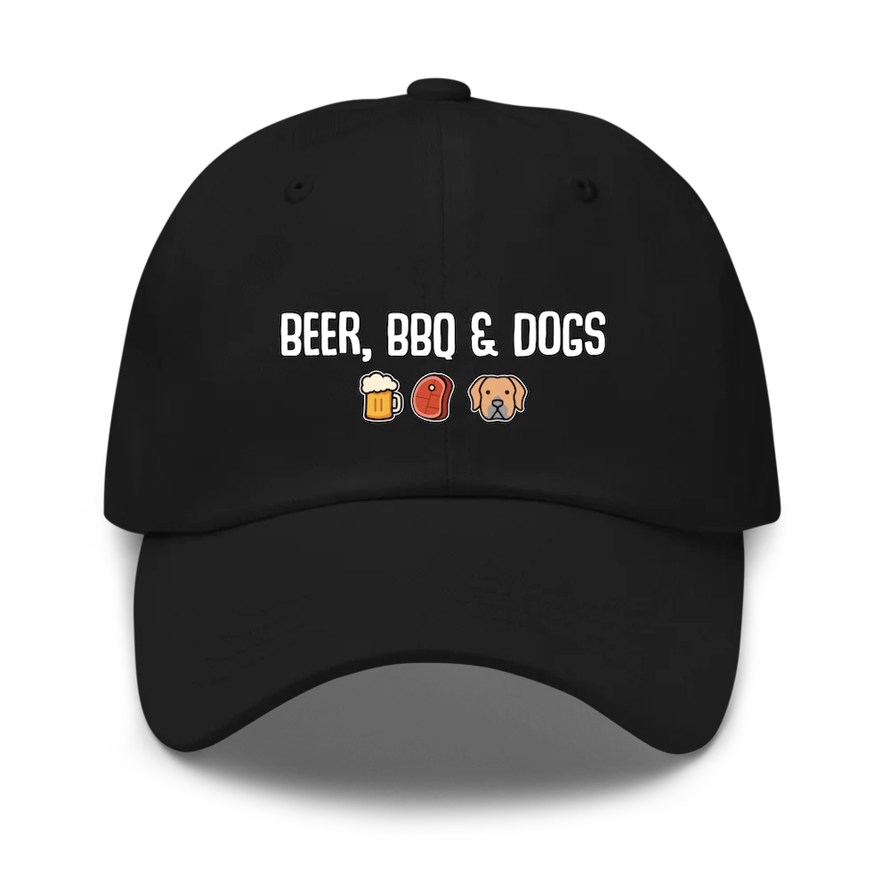 "Personalized Beer, BBQ & Dogs Classic Dad Cap"