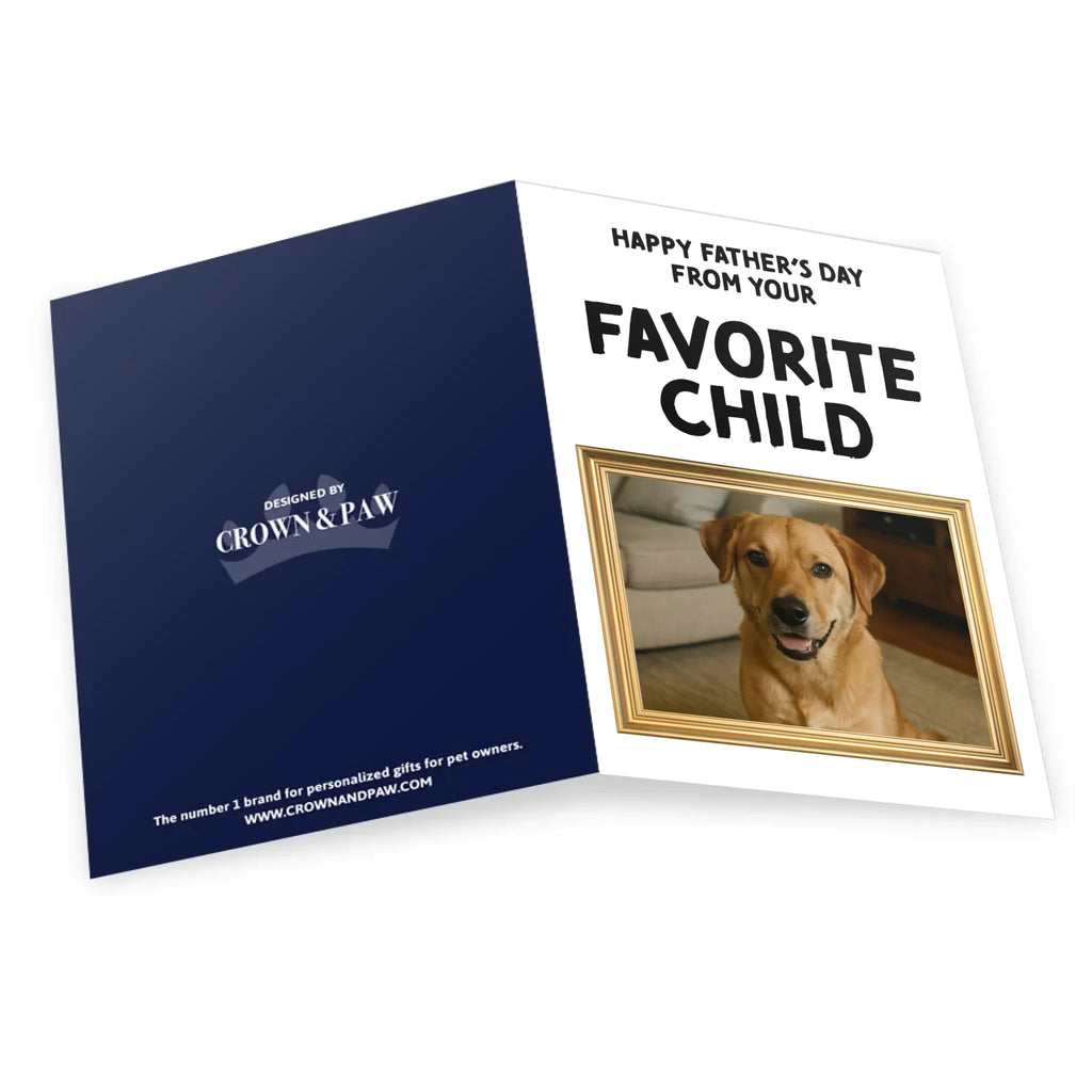 Personalized Favorite Child Father’s Day Greetings Card