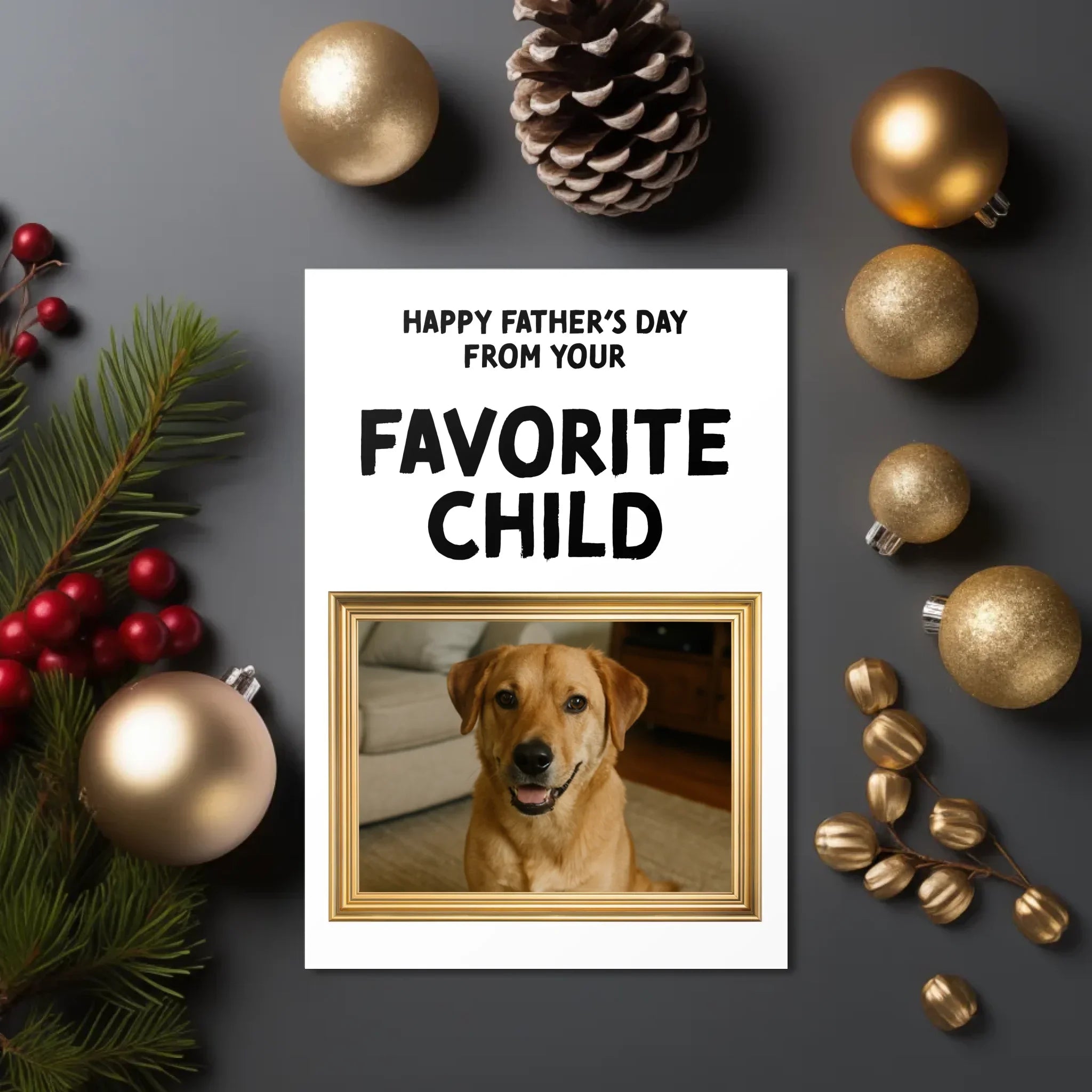 Personalized Favorite Child Father’s Day Greetings Card