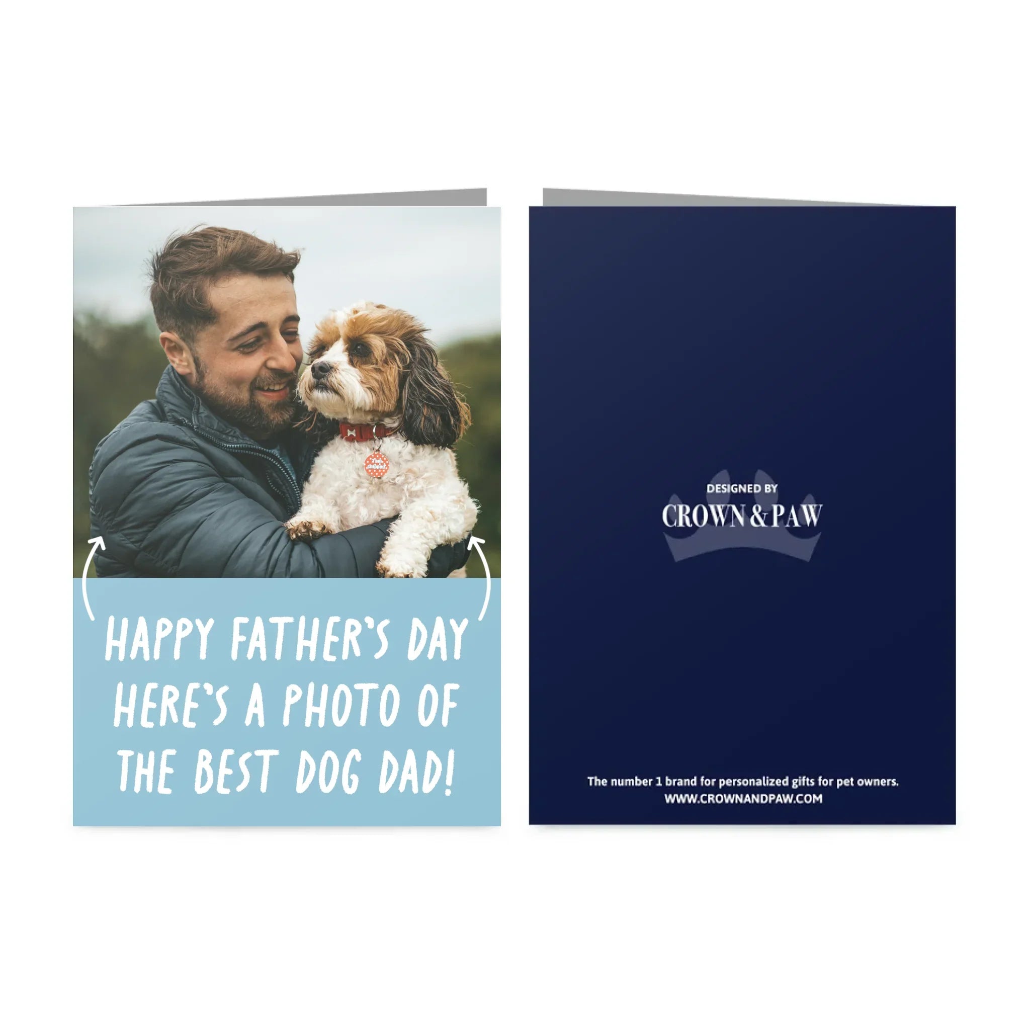 Personalized Pet Photo Upload Father’s Day Greetings Card