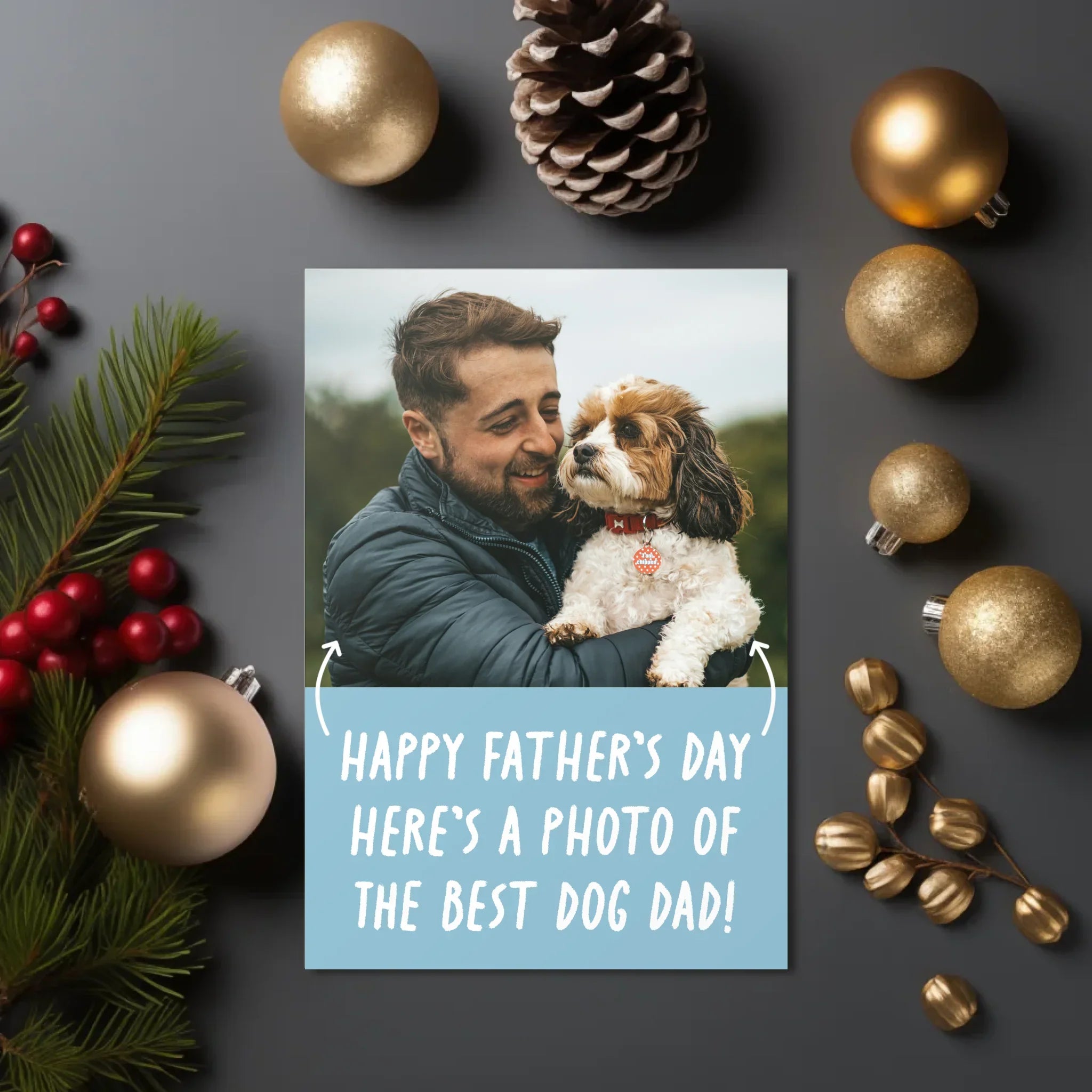 Personalized Pet Photo Upload Father’s Day Greetings Card