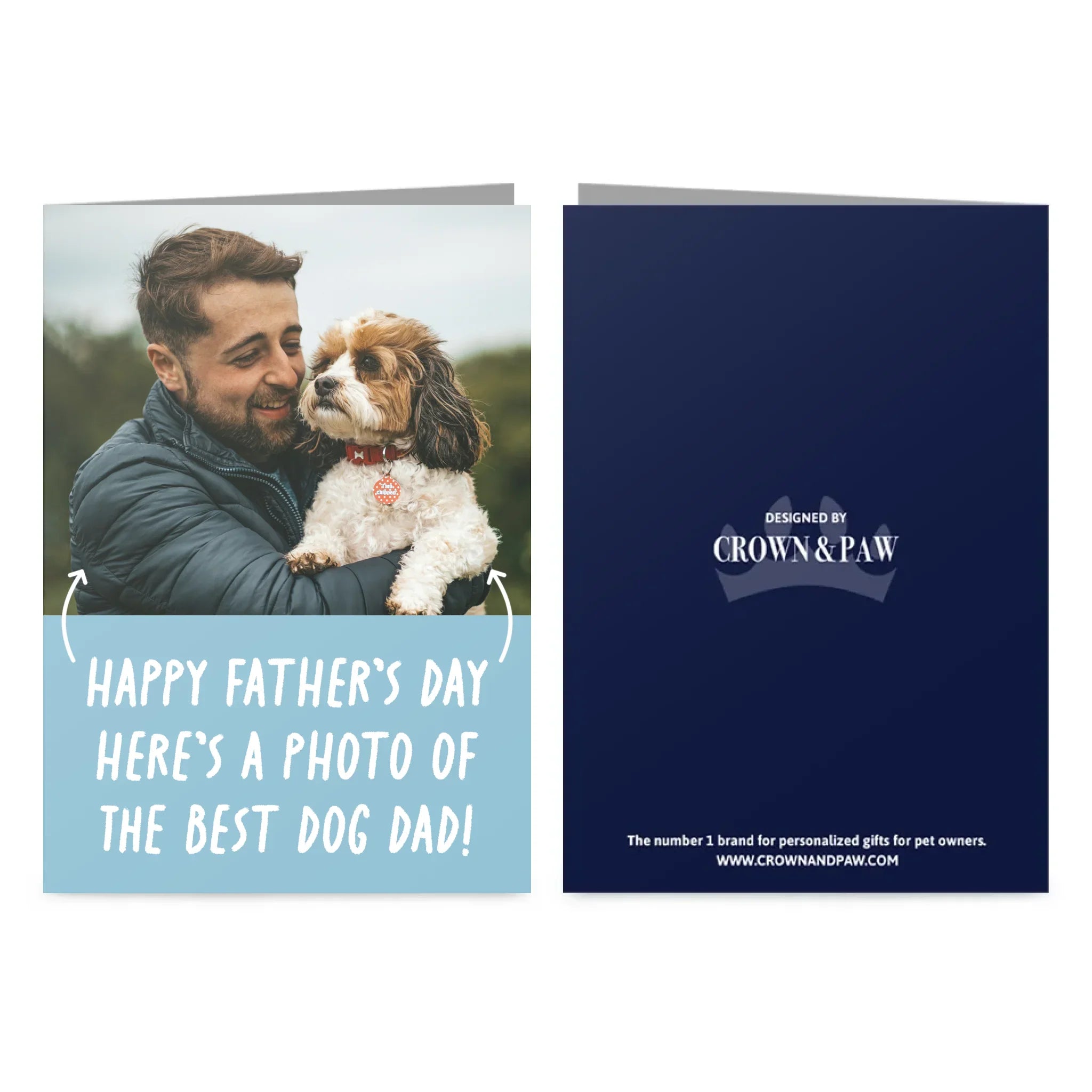 Personalized Pet Photo Upload Father’s Day Greetings Card