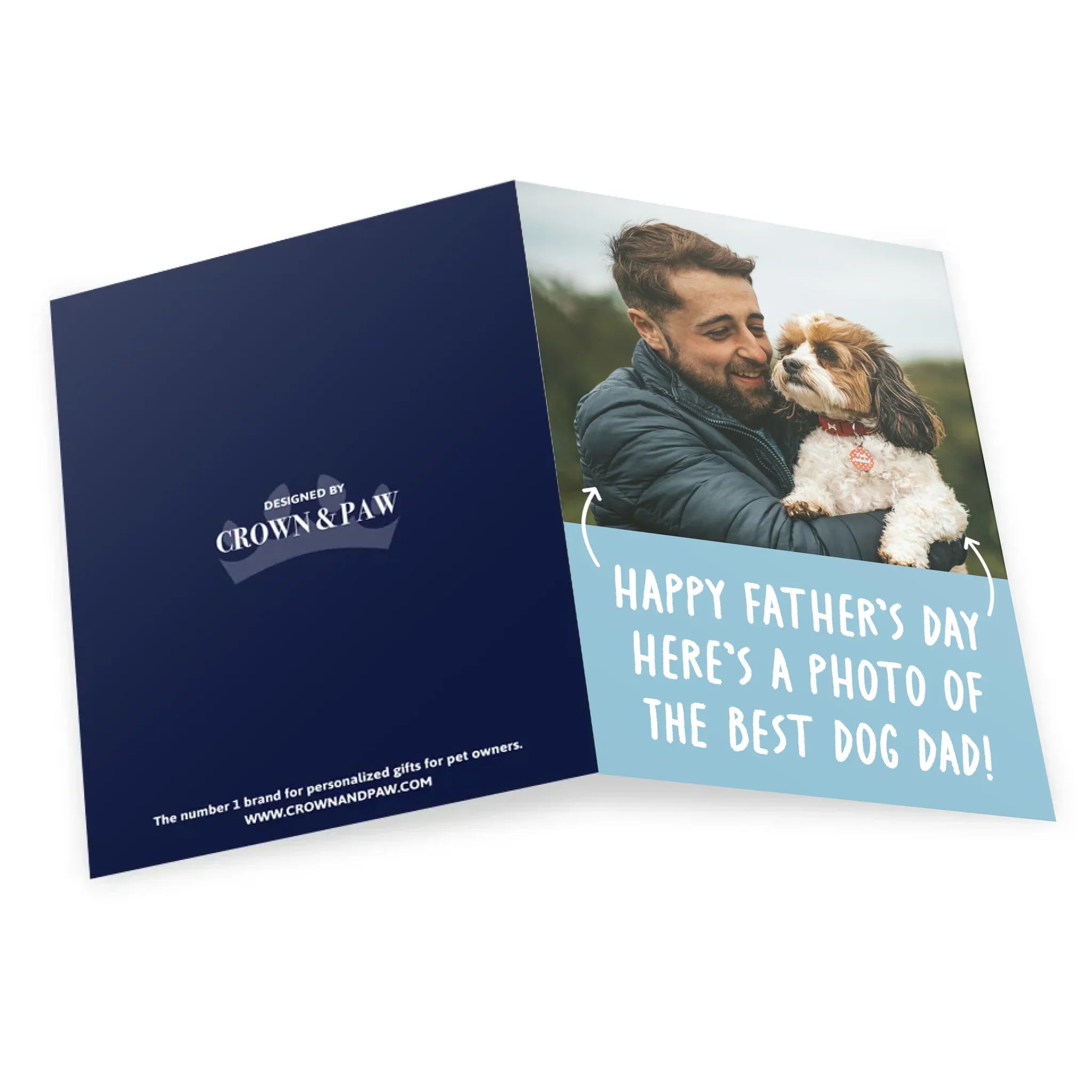 Personalized Pet Photo Upload Father’s Day Greetings Card