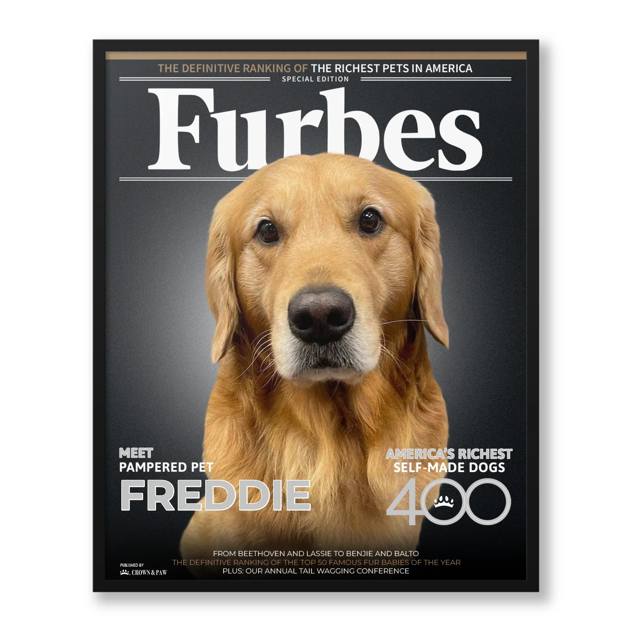8x10 Framed Poster Black Frame Vertical