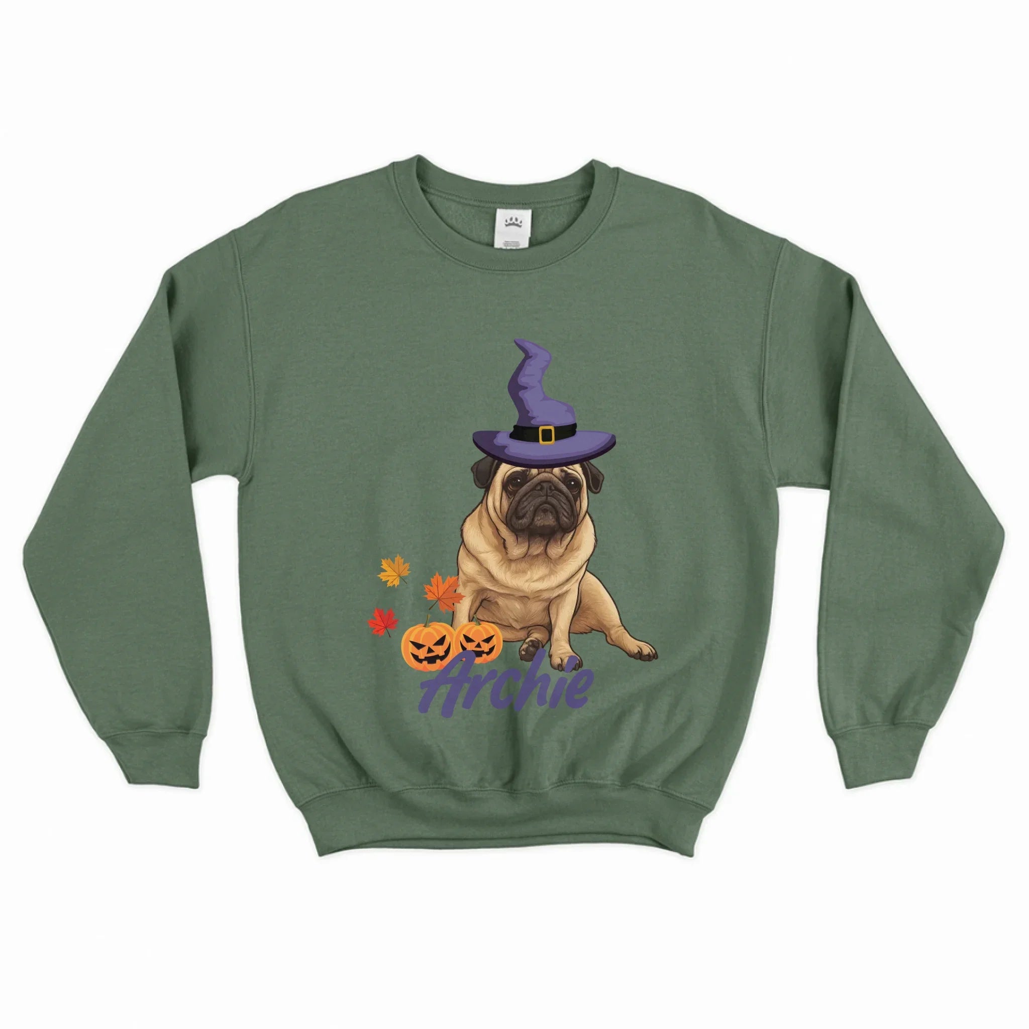 Personalized Halloween Cartoon Pet Face Sweatshirt