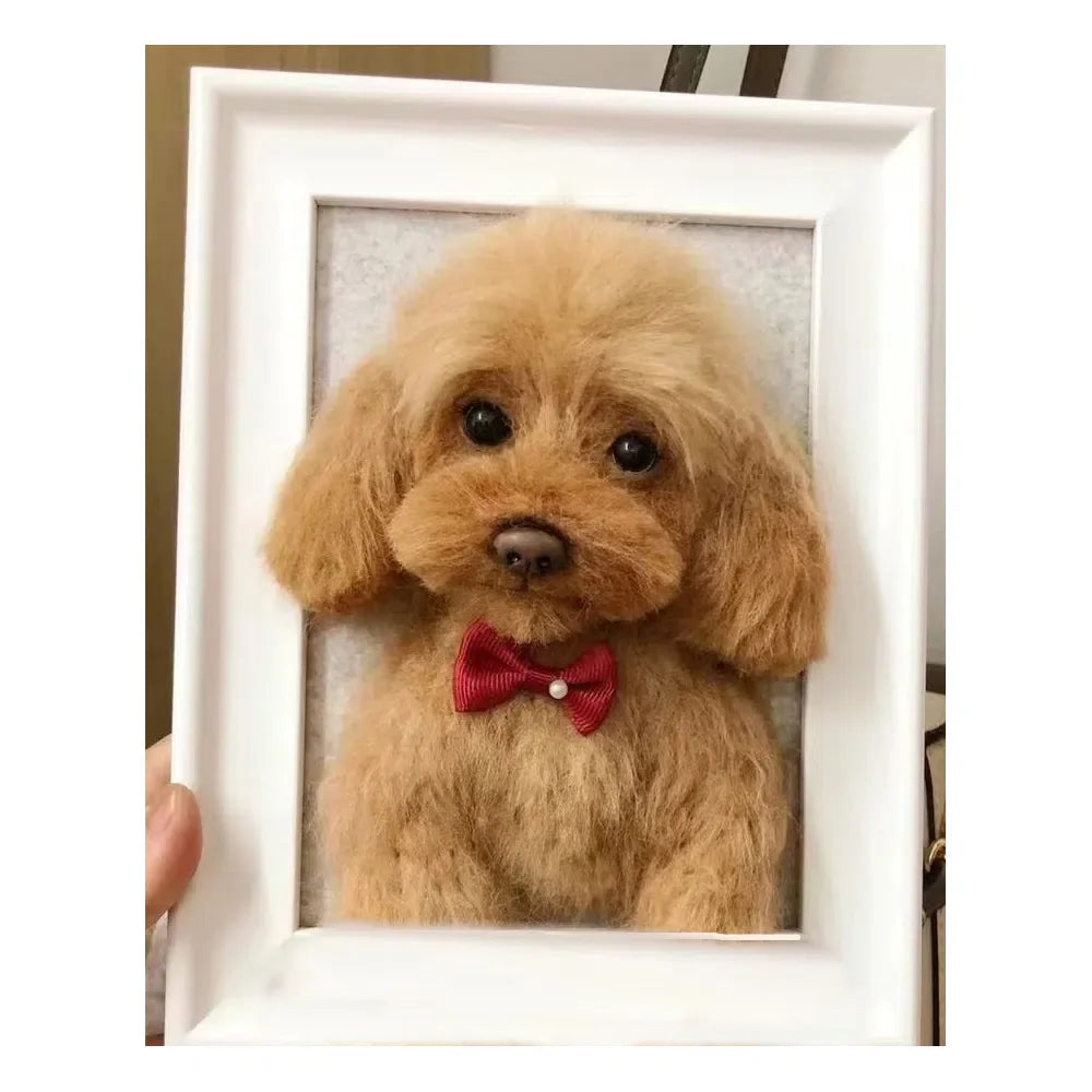 Handmade 3D Pet Face in Frame