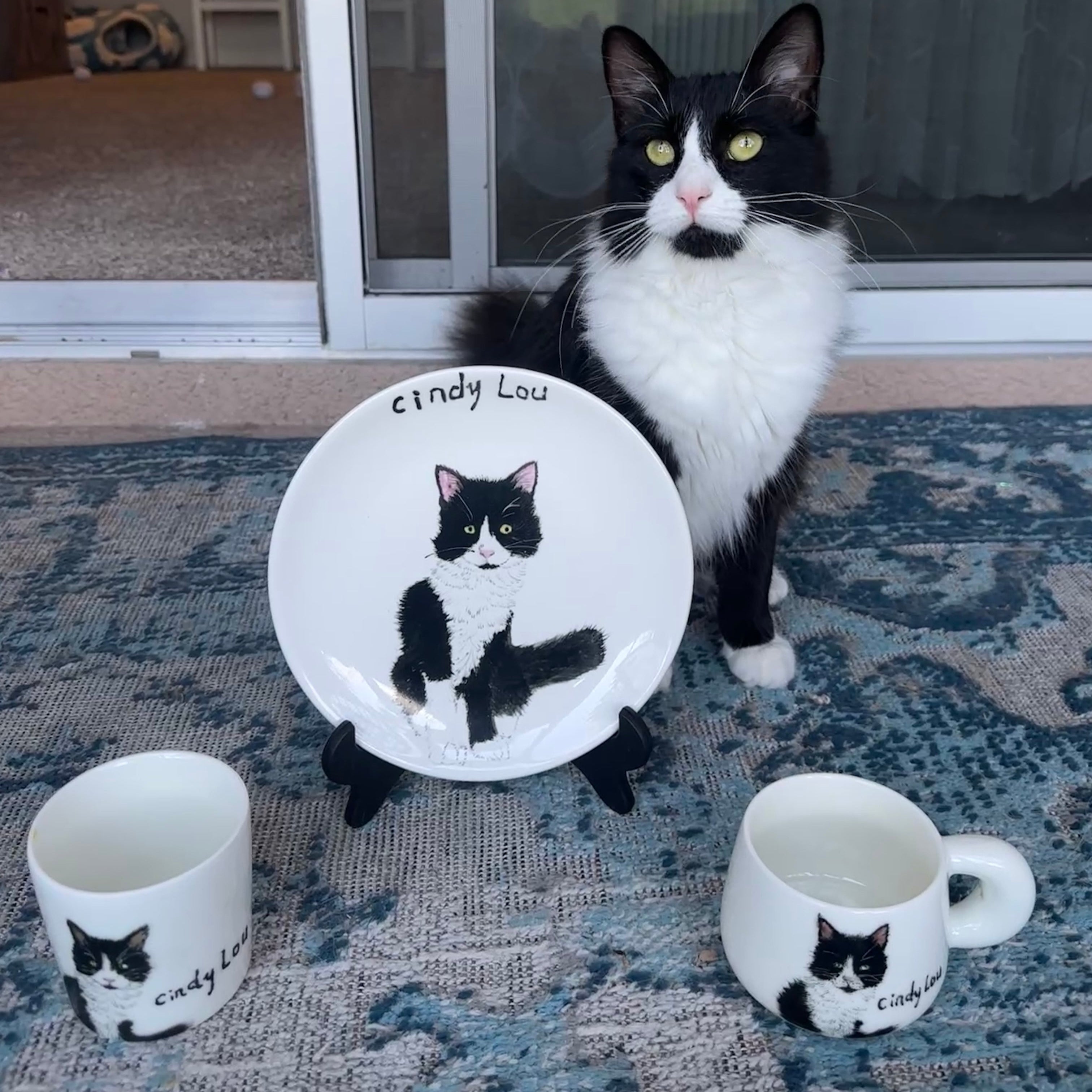 Custom Hand Painted Pet Portrait Ceramic Mug