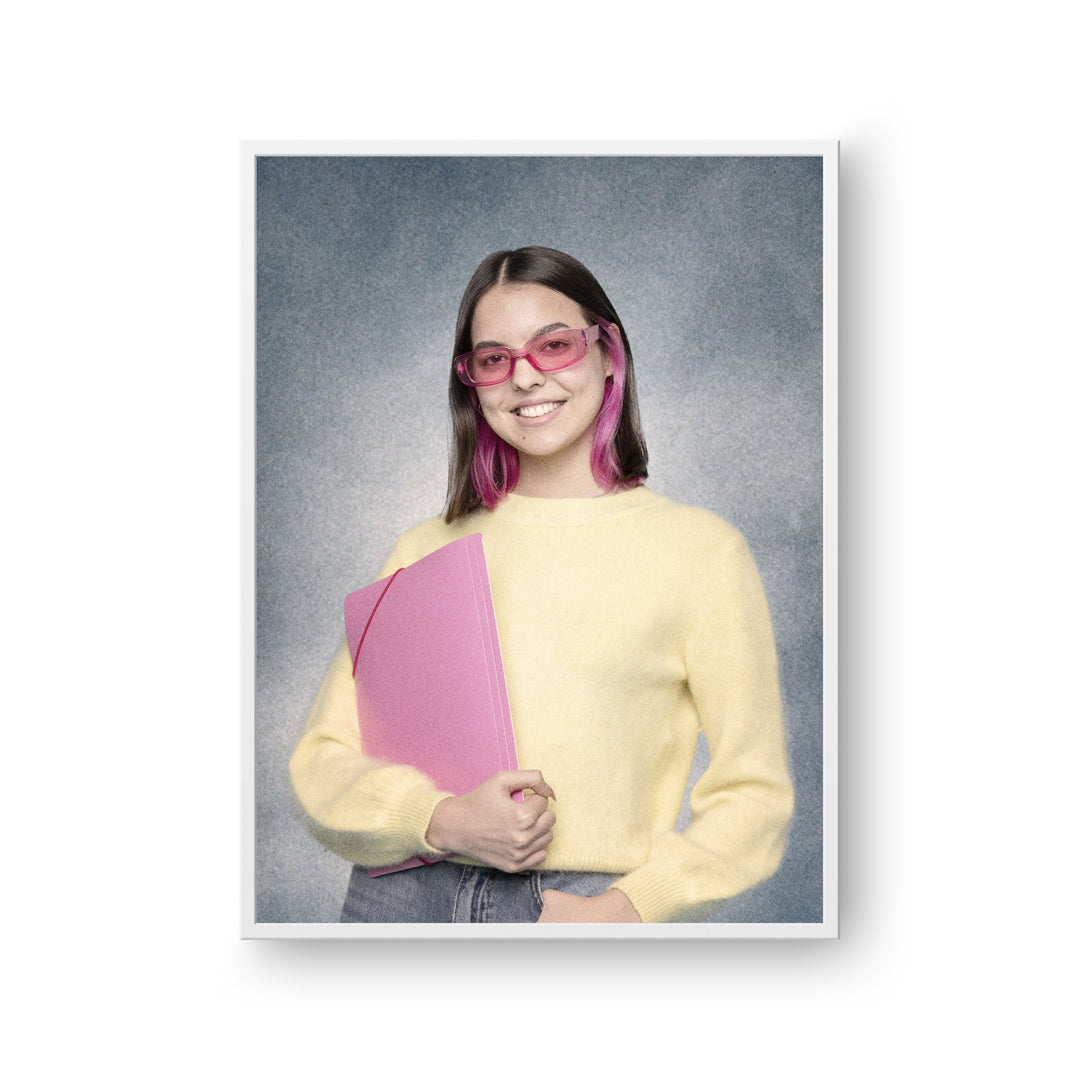 College Yearbook Human Portrait