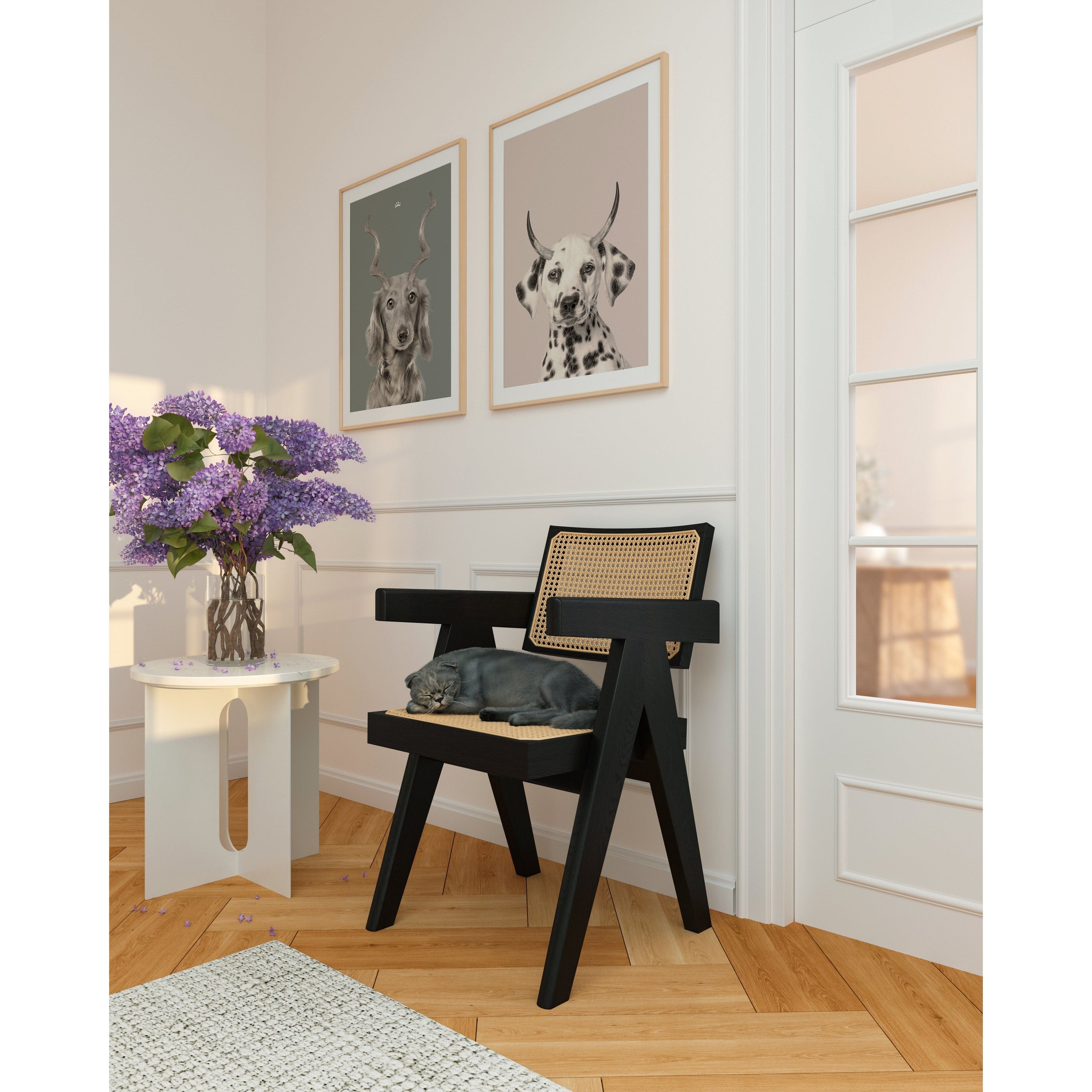 Elk Antlers Pet Portrait - Custom Canvas