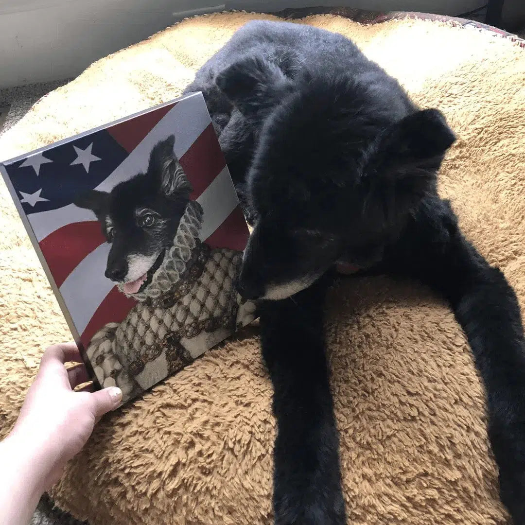 The Princess - USA Flag Edition - Custom Pet Canvas