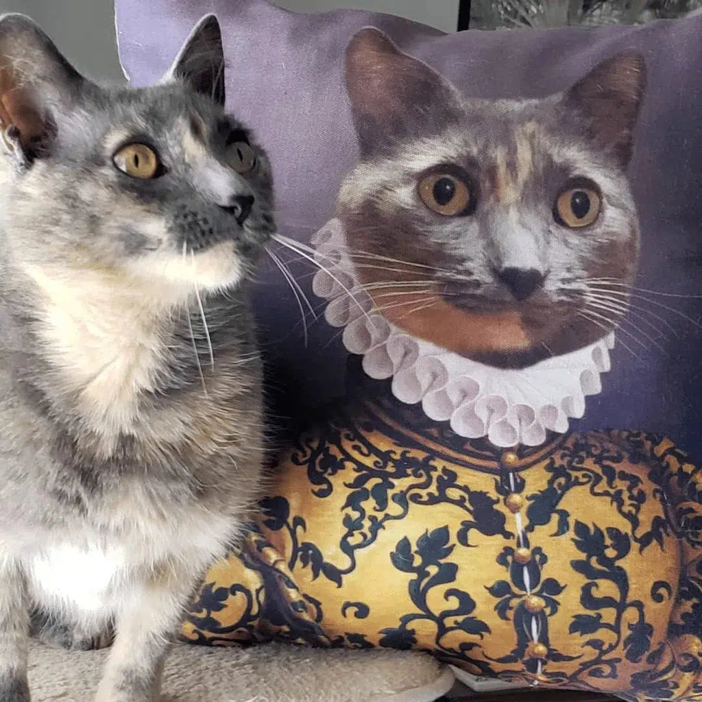 The Golden Queen - Custom Throw Pillow