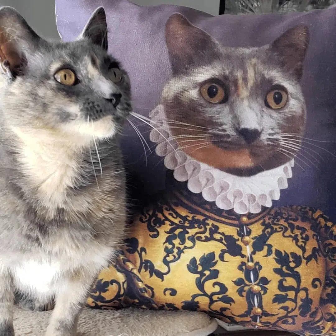 The Golden Queen - Custom Throw Pillow
