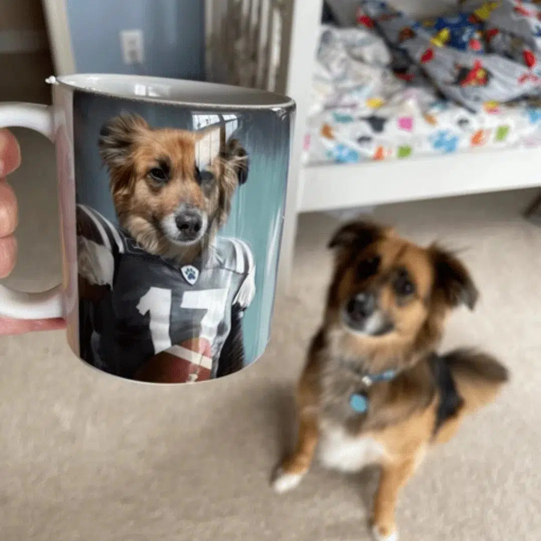 The Football Player - Custom Mug