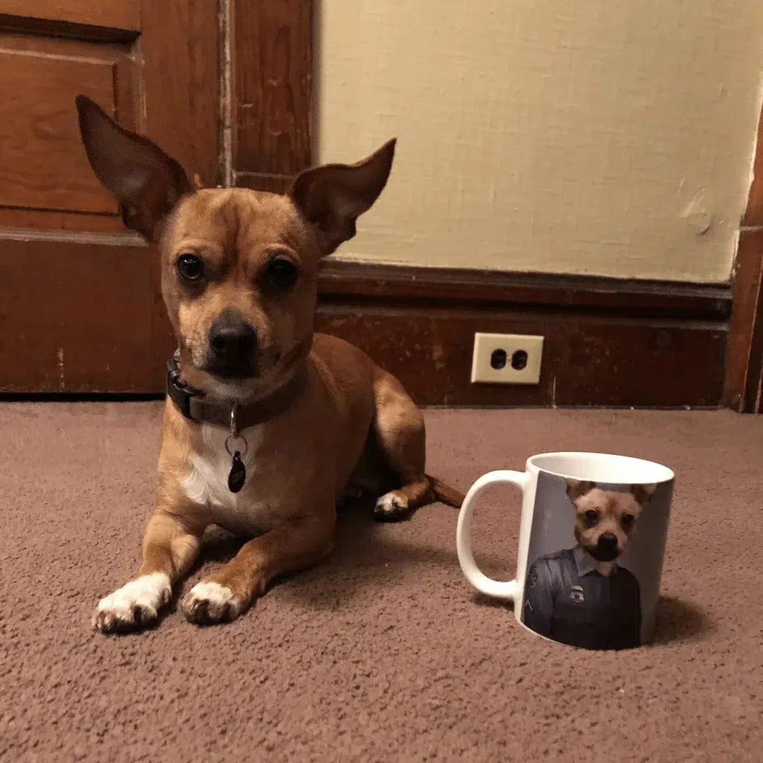 Police Officer (Male) - Custom Pet Mug
