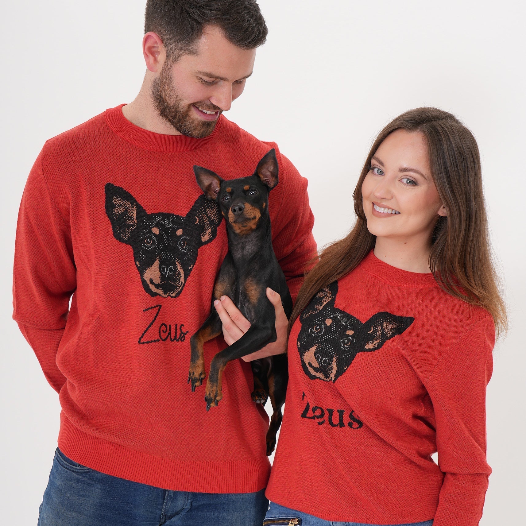 Custom Knitted Pet Face Sweater