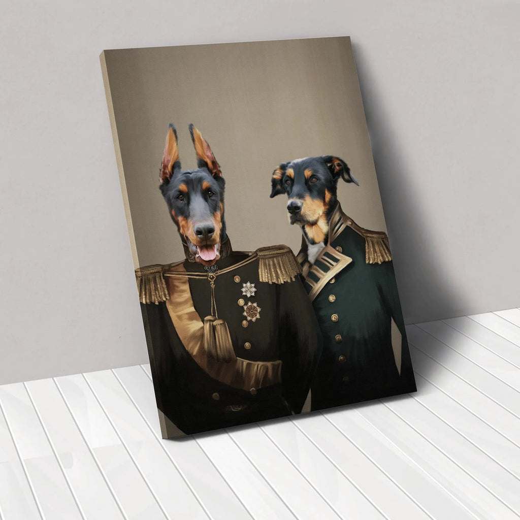Crown and Paw - Canvas The Brothers In Arms - Custom Pet Canvas