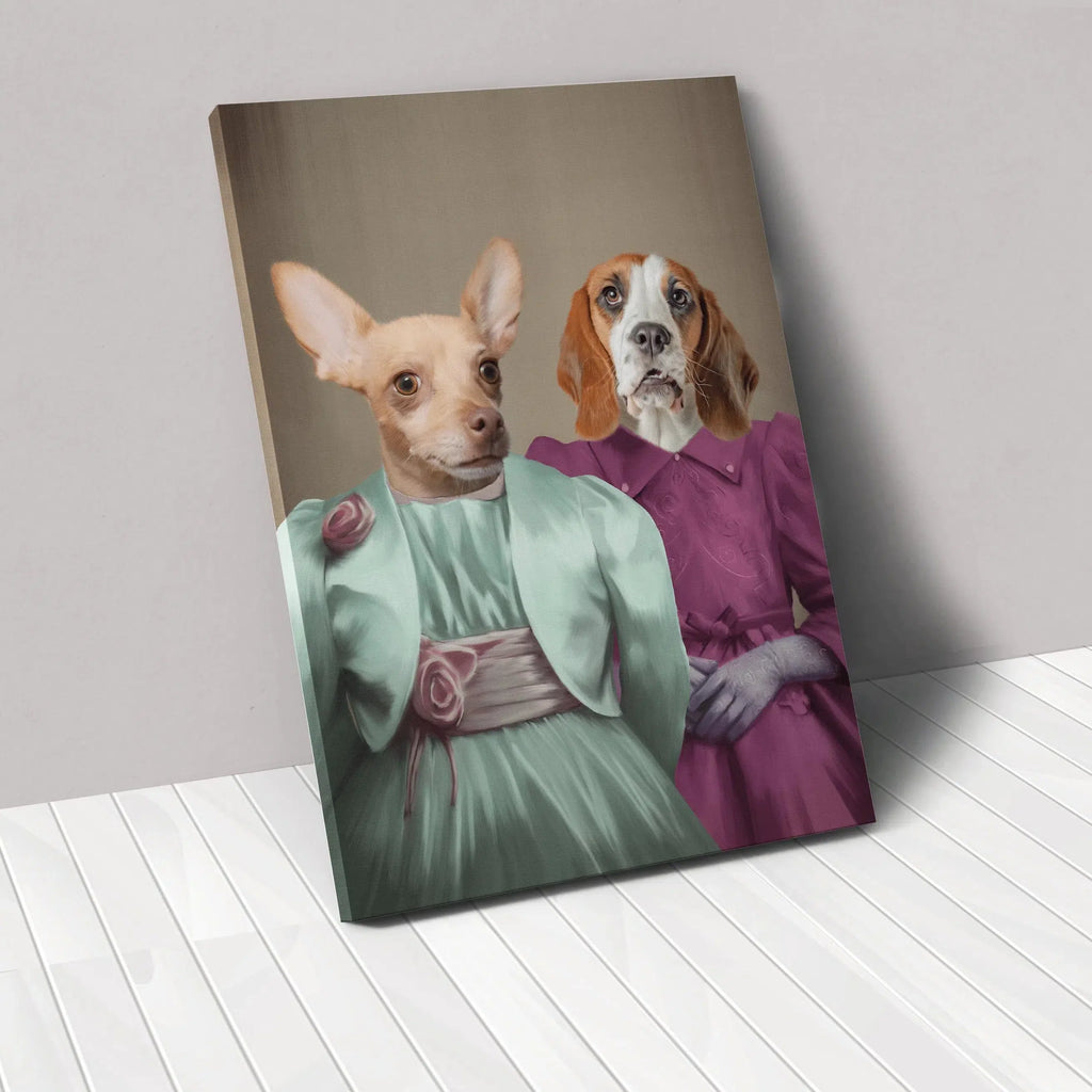 Crown and Paw - Canvas The Sisters - Custom Pet Canvas