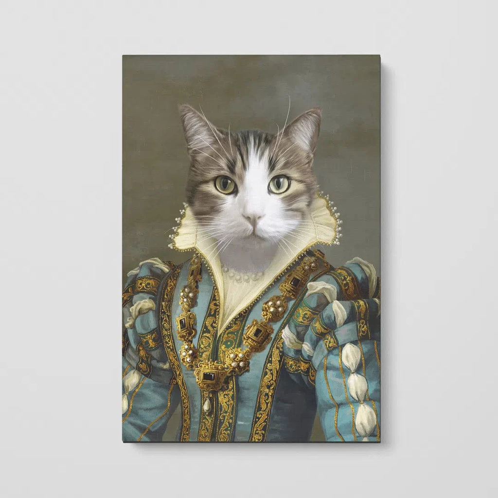 The Sapphire Queen - Custom Pet Canvas