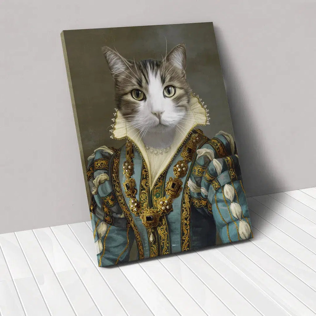 The Sapphire Queen - Custom Pet Canvas