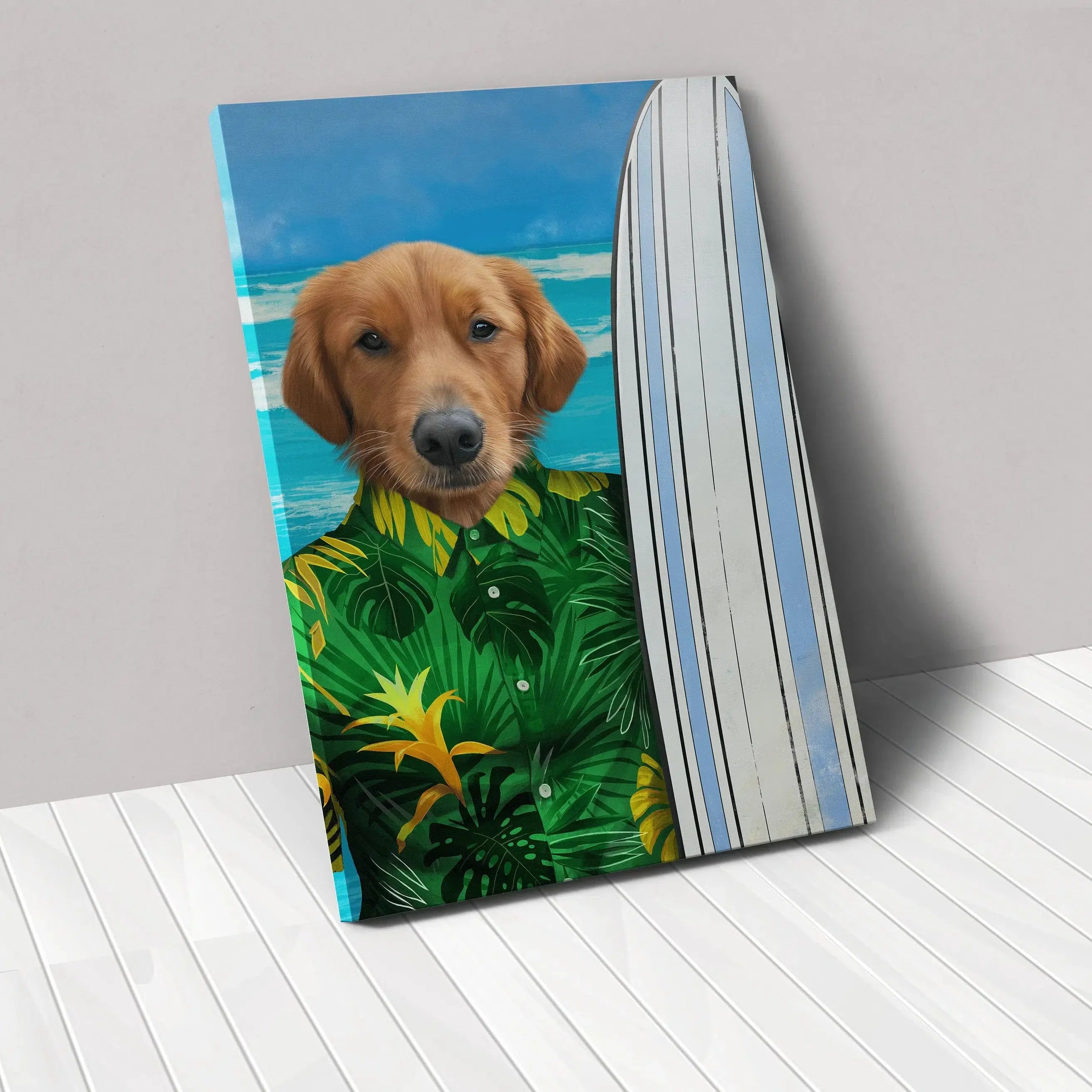 The Surfer - Custom Pet Canvas