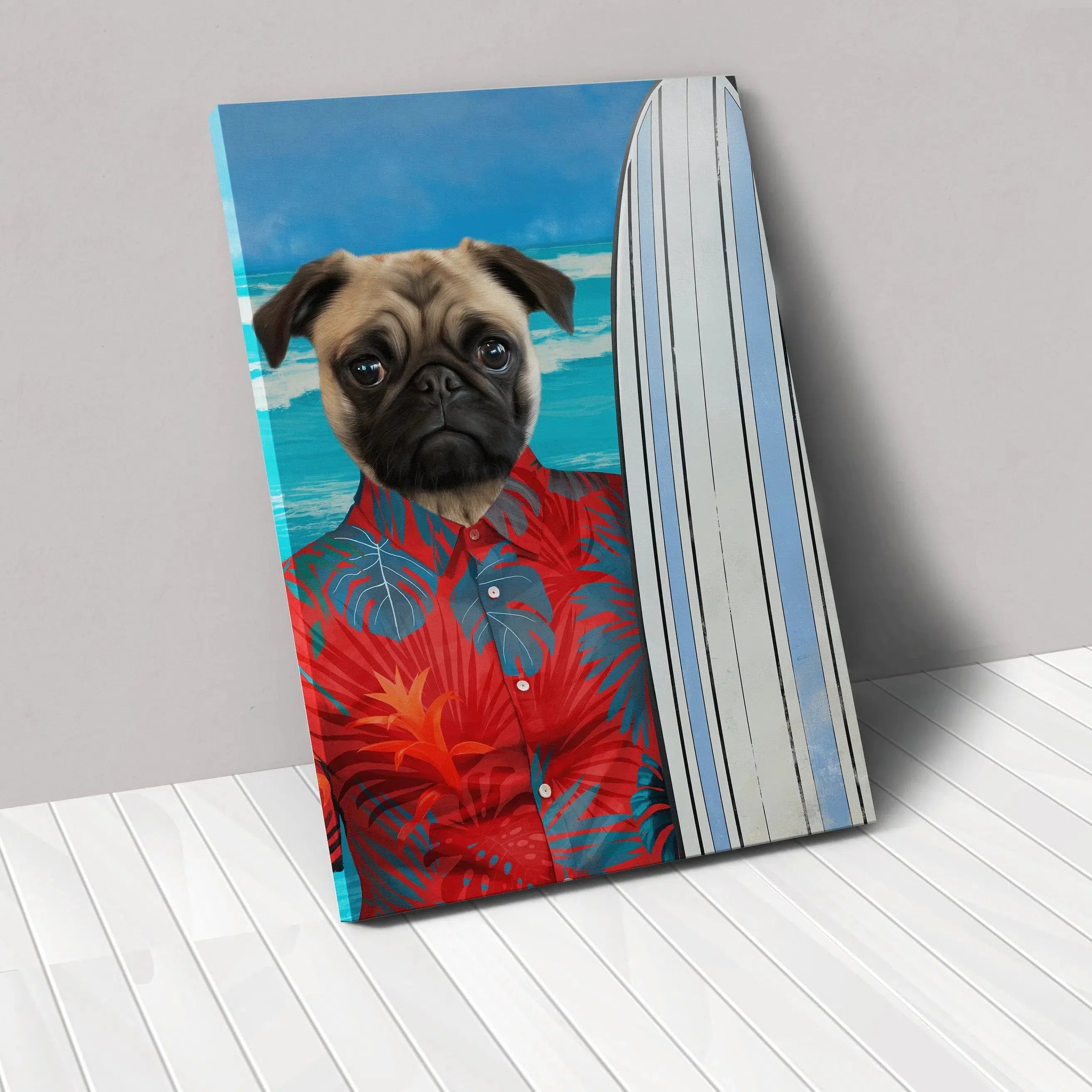 The Surfer - Custom Pet Canvas