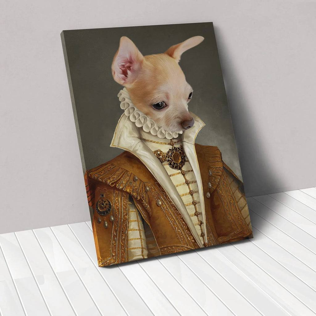 The Golden Princess - Custom Pet Canvas