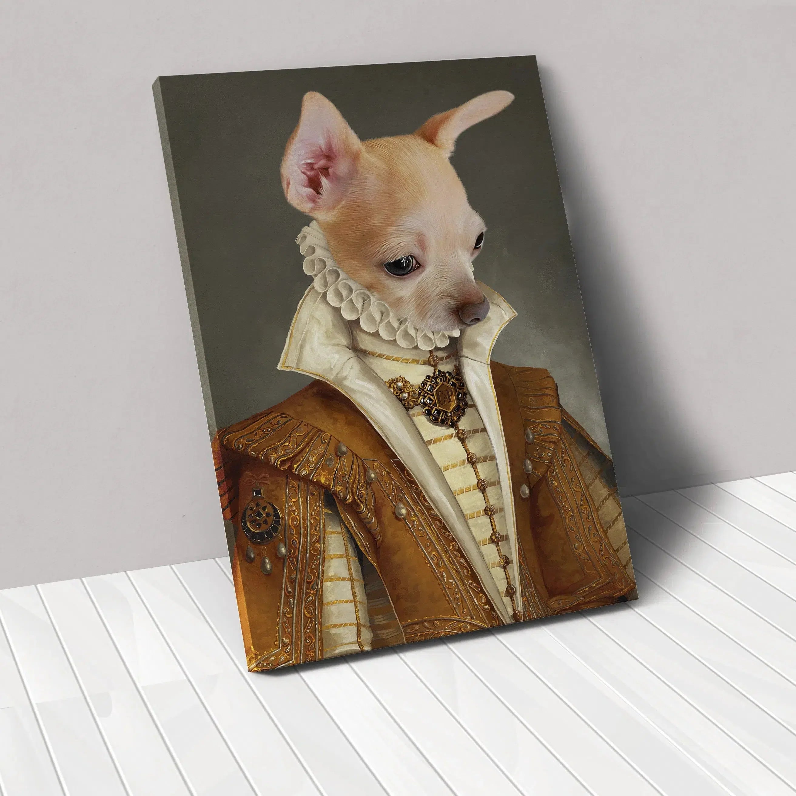 The Golden Princess - Custom Pet Canvas