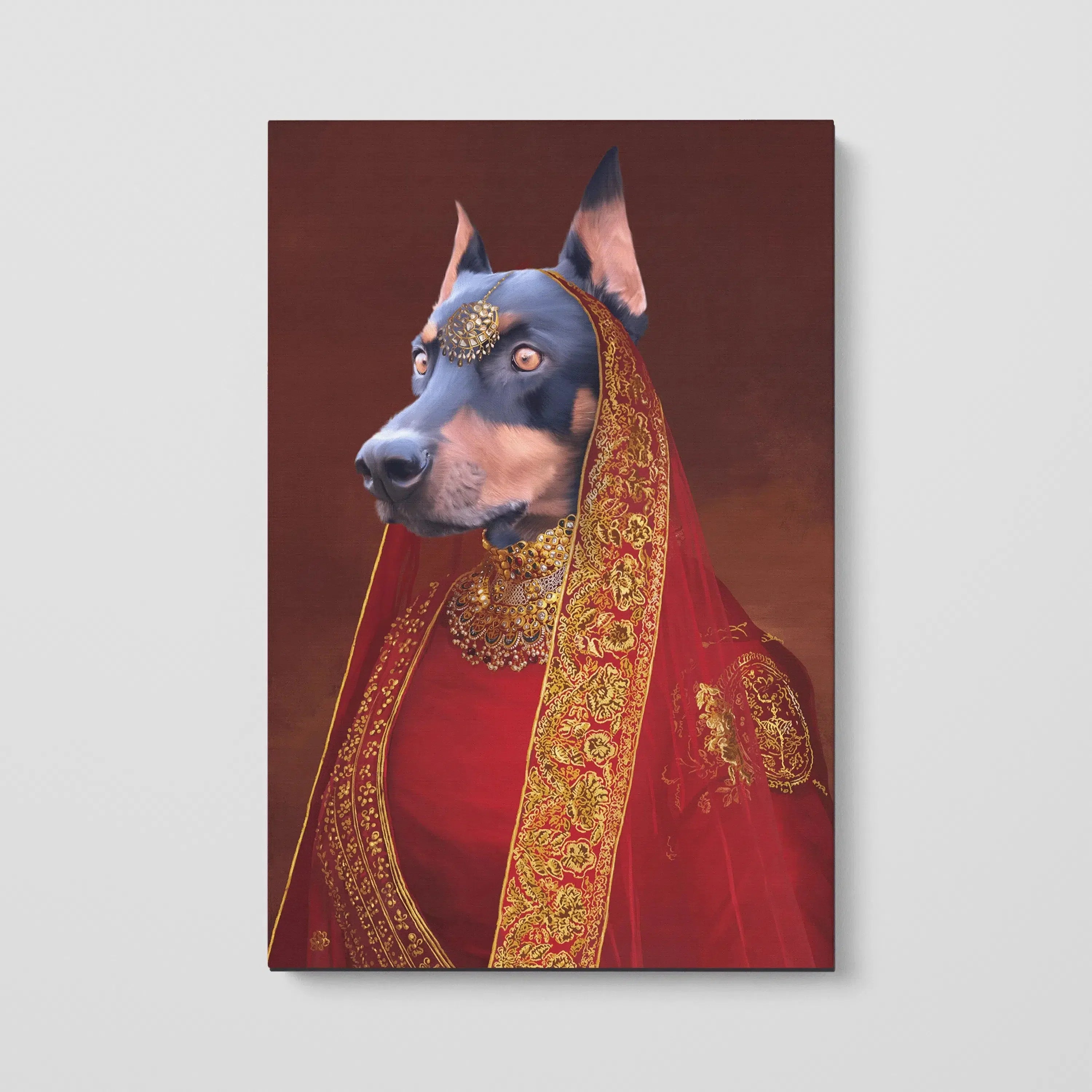 The Indian Rani - Custom Pet Canvas