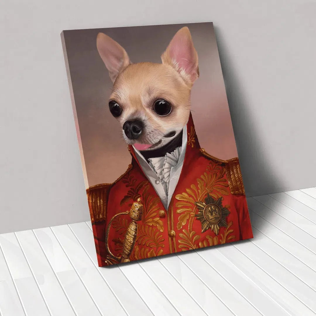 The Red General - Custom Pet Canvas