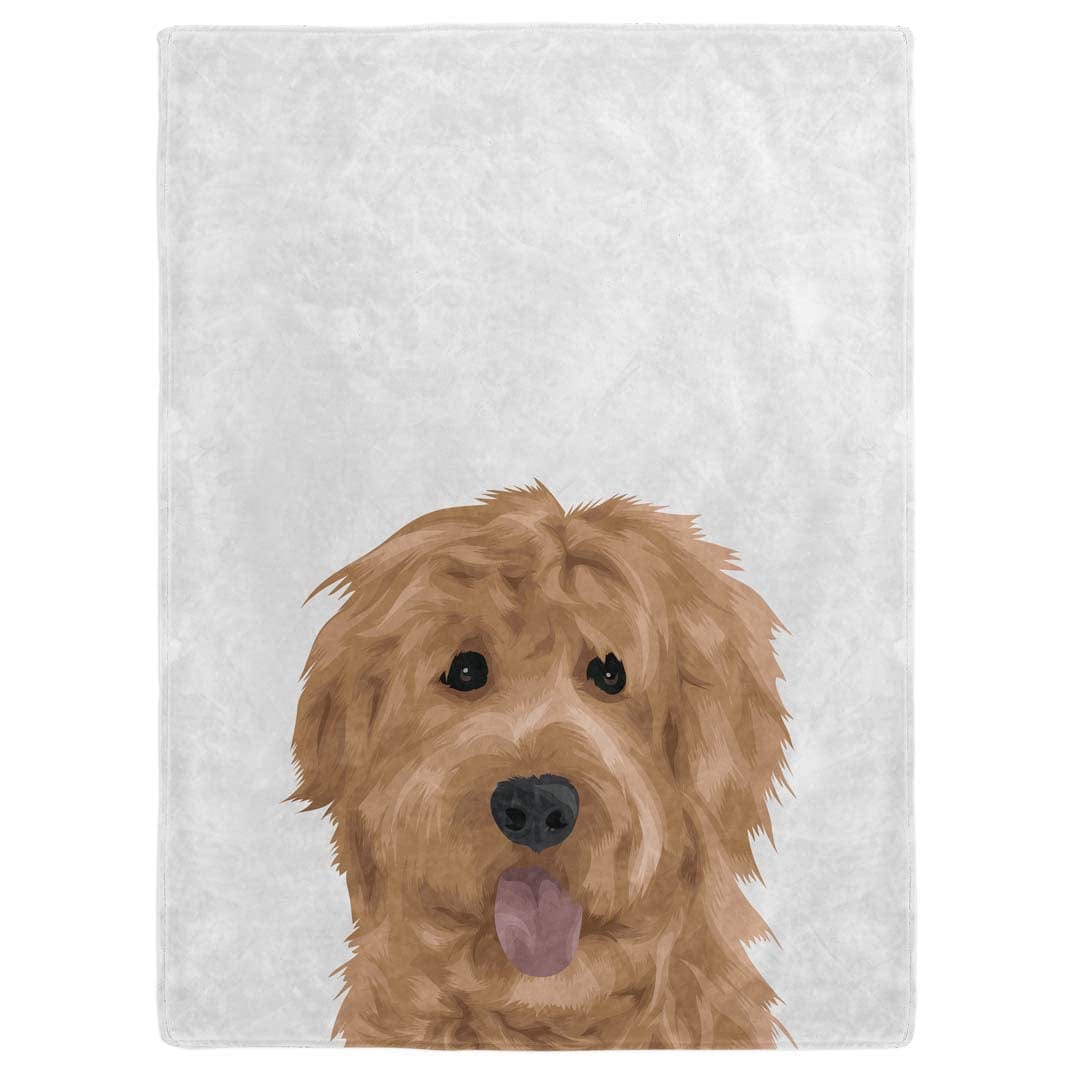 "Crown and Paw - Blanket Modern Pet Face Blanket - One Pet 30"" x 40"" / Without Name"