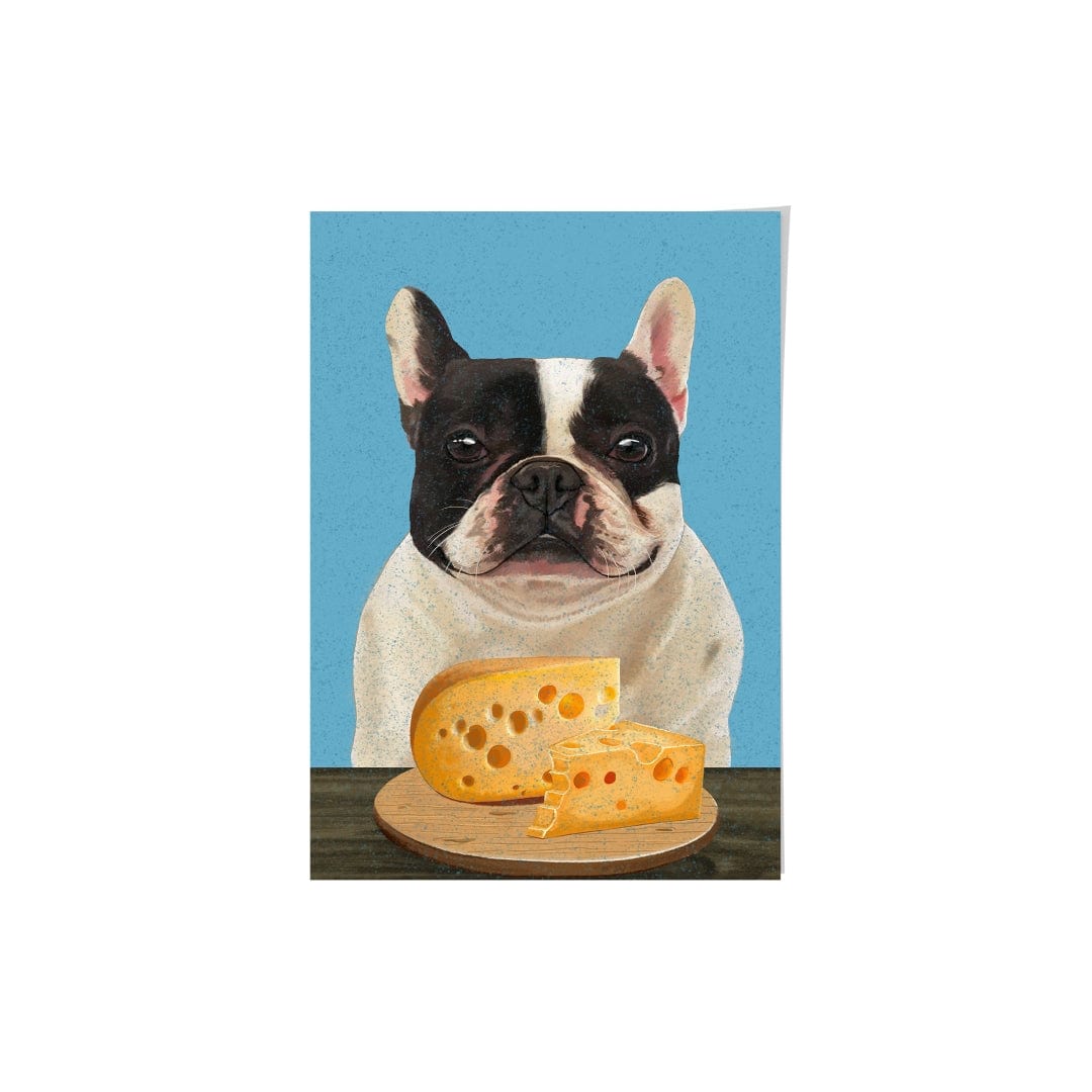 Crown and Paw - Framed Poster Custom Pet with Cheese Portrait - Framed Poster