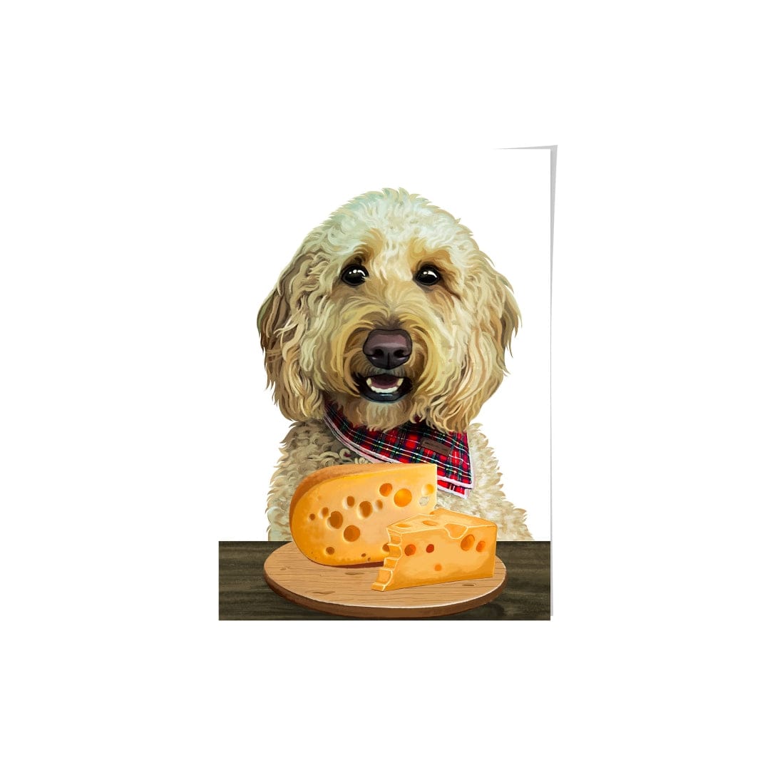 Crown and Paw - Framed Poster Custom Pet with Cheese Portrait - Framed Poster