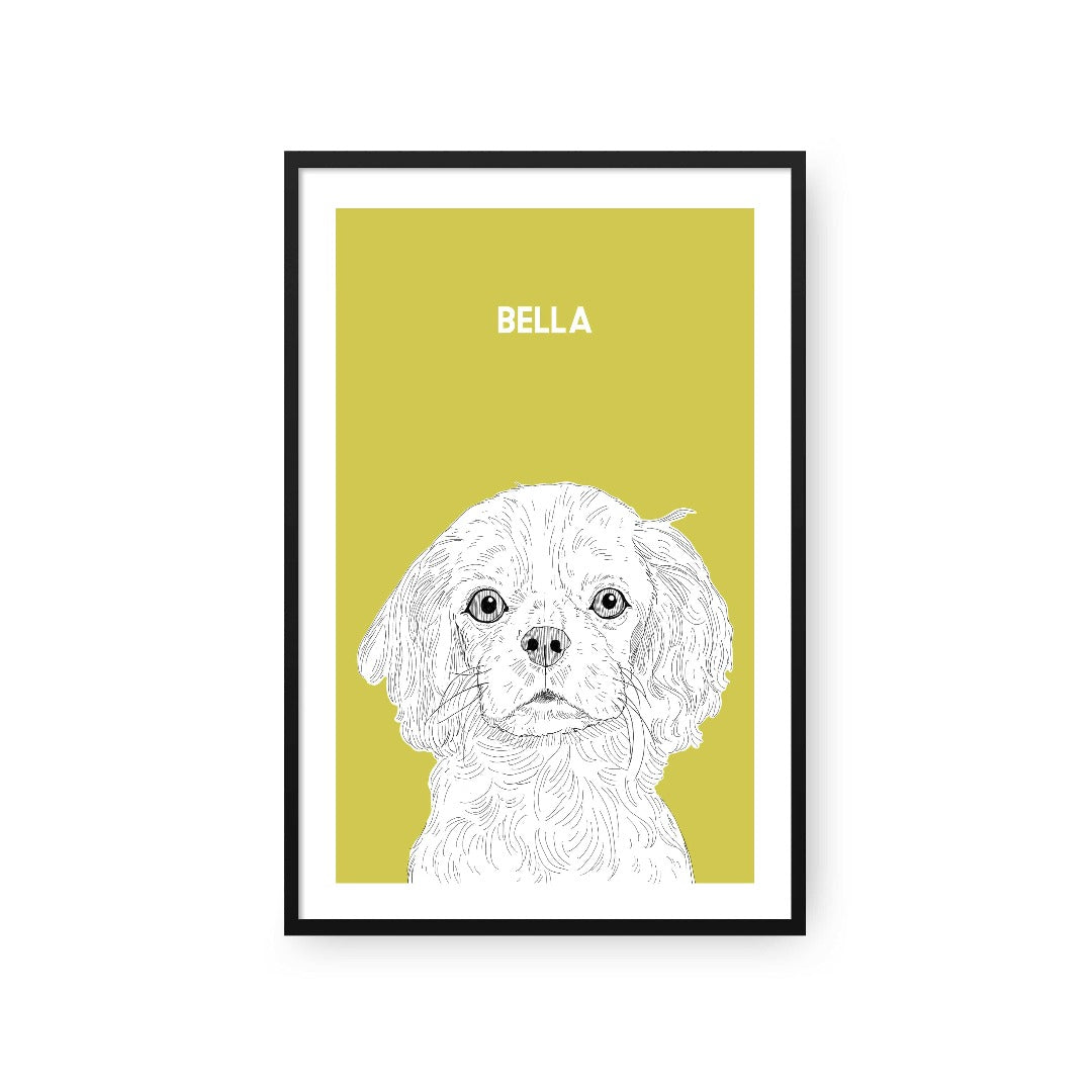 Illustrated Pet Portrait - One Pet