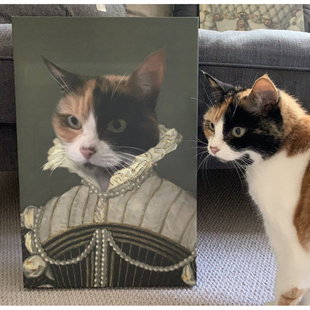 The Pearled Lady - Custom Pet Canvas